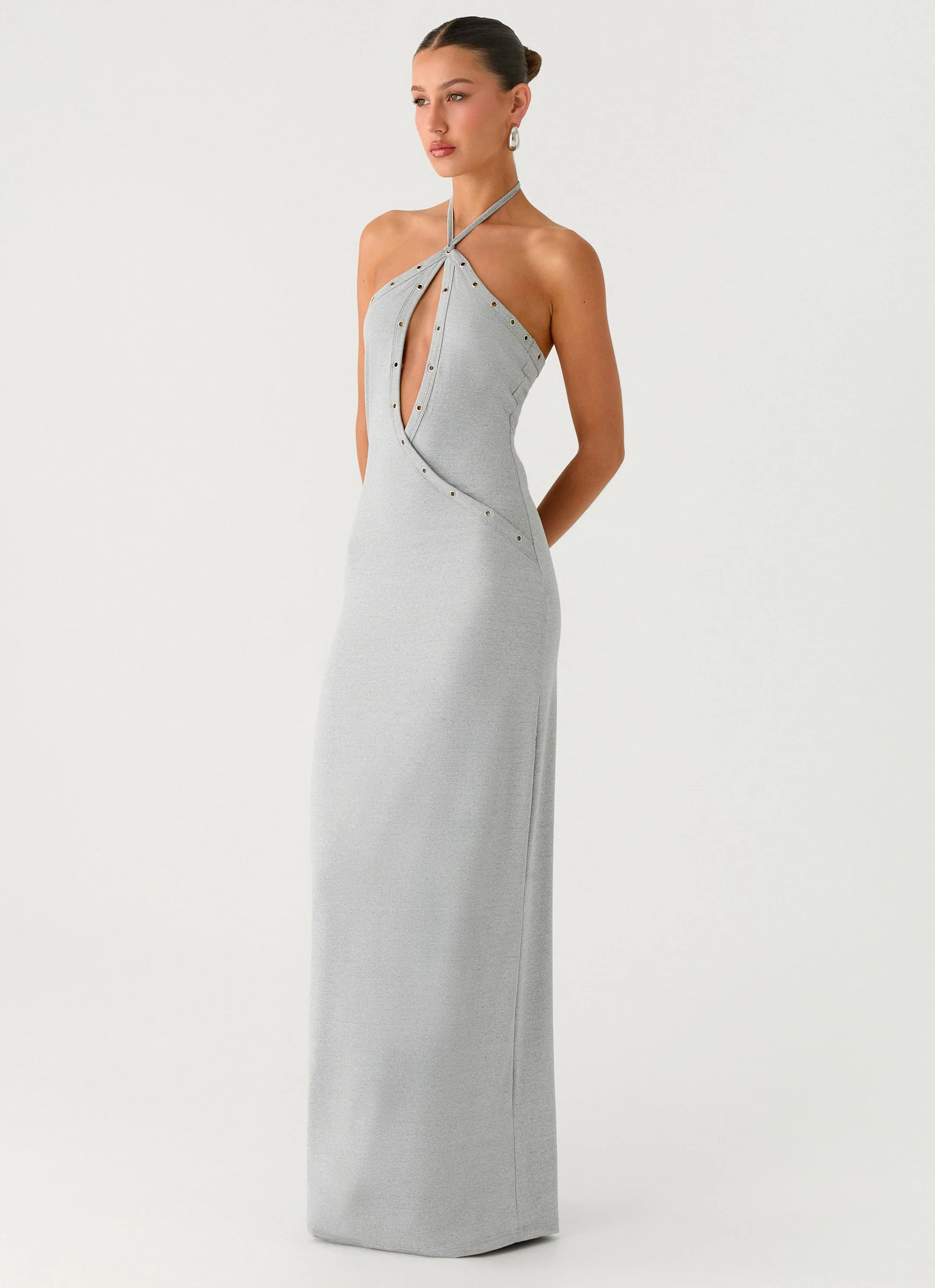 Off The Bass Maxi Dress - Grey