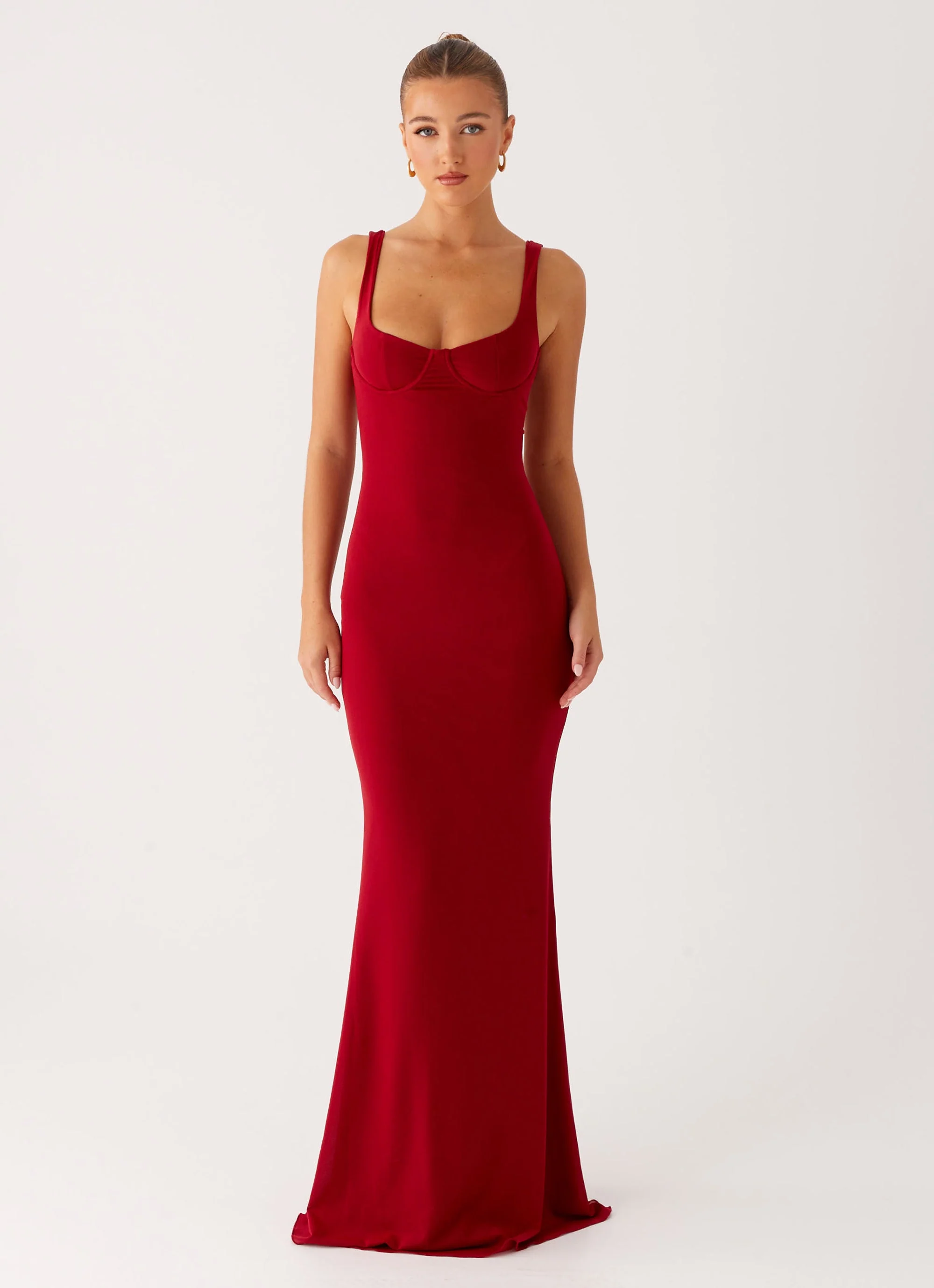 Safiya Maxi Dress - Maroon