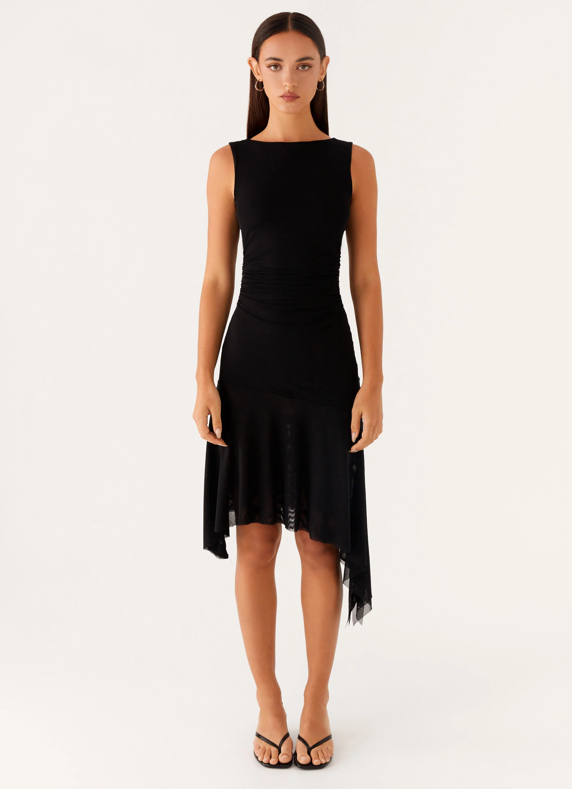 Winona Midi Dress - Black