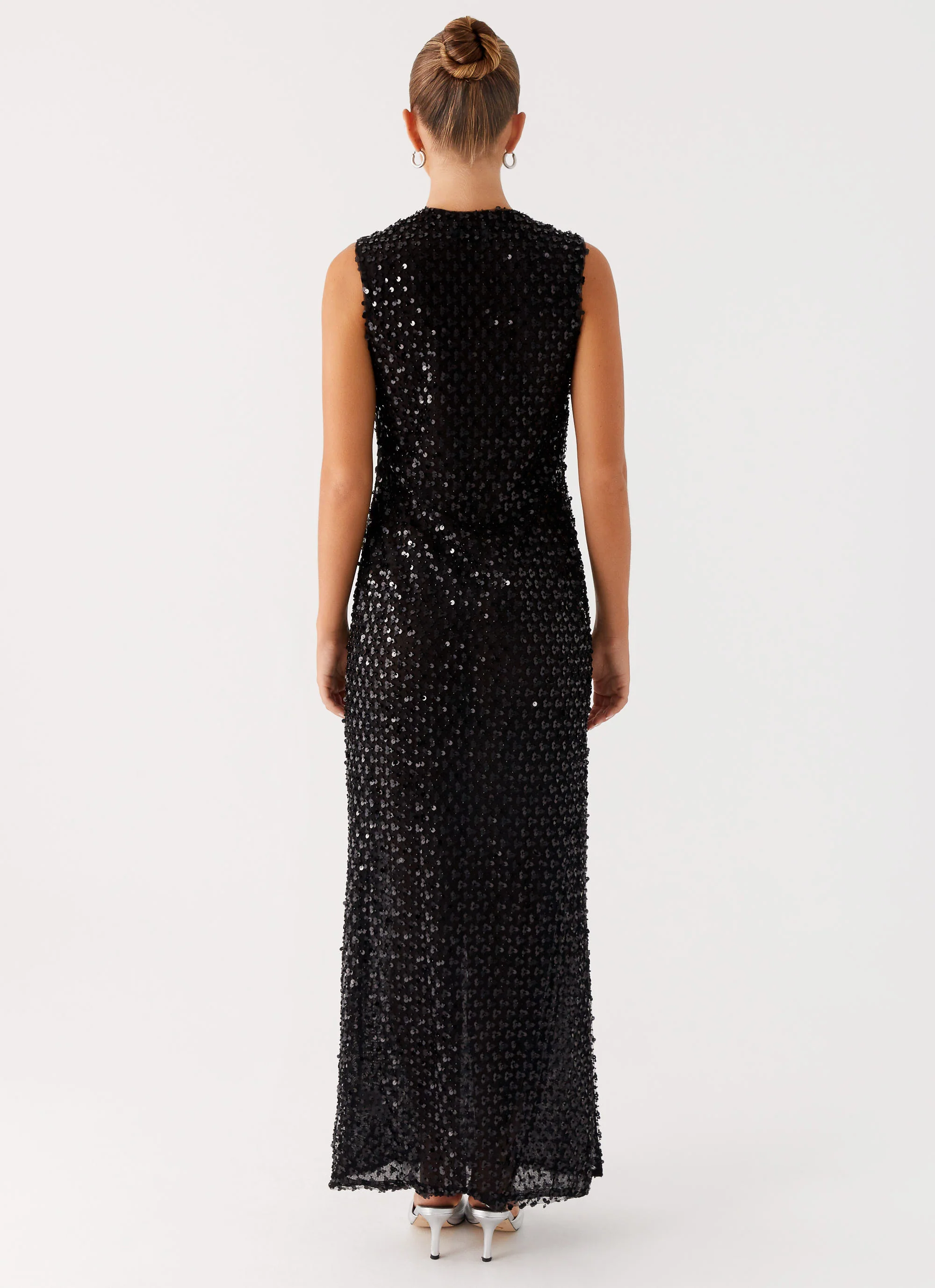 Kore Sequin Maxi Dress - Black