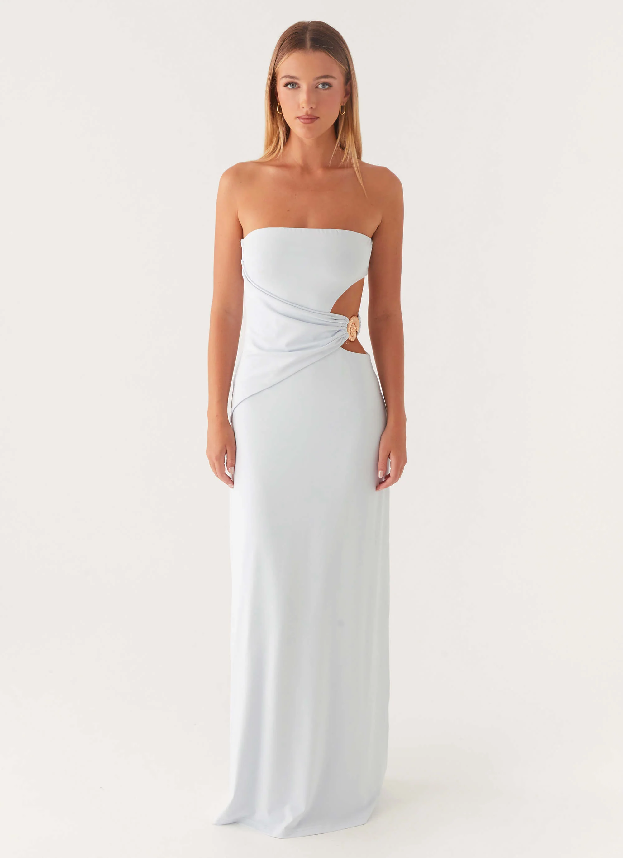 Anetta Maxi Dress - Pale Blue