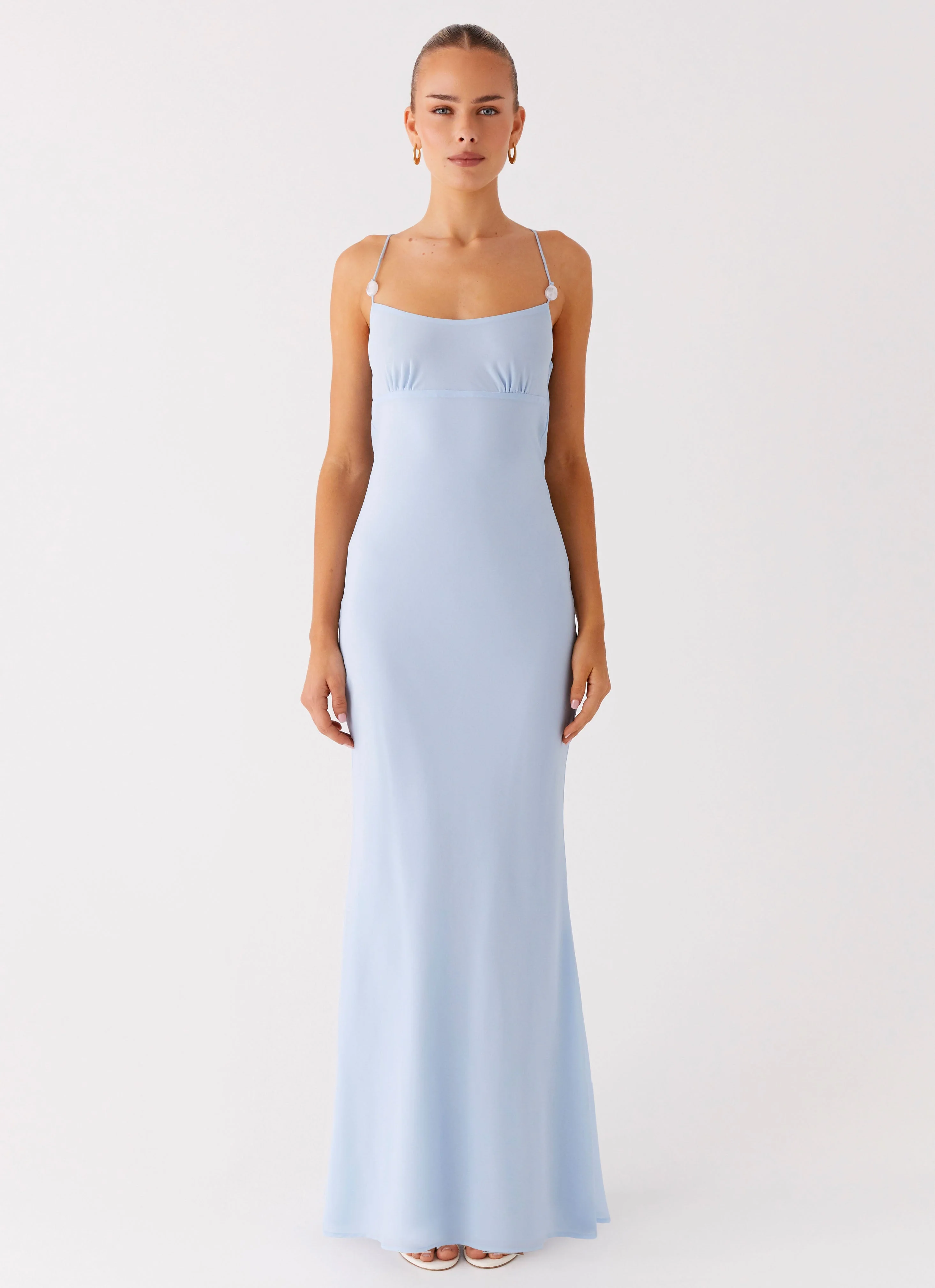 Cabello Maxi Dress - Pale Blue