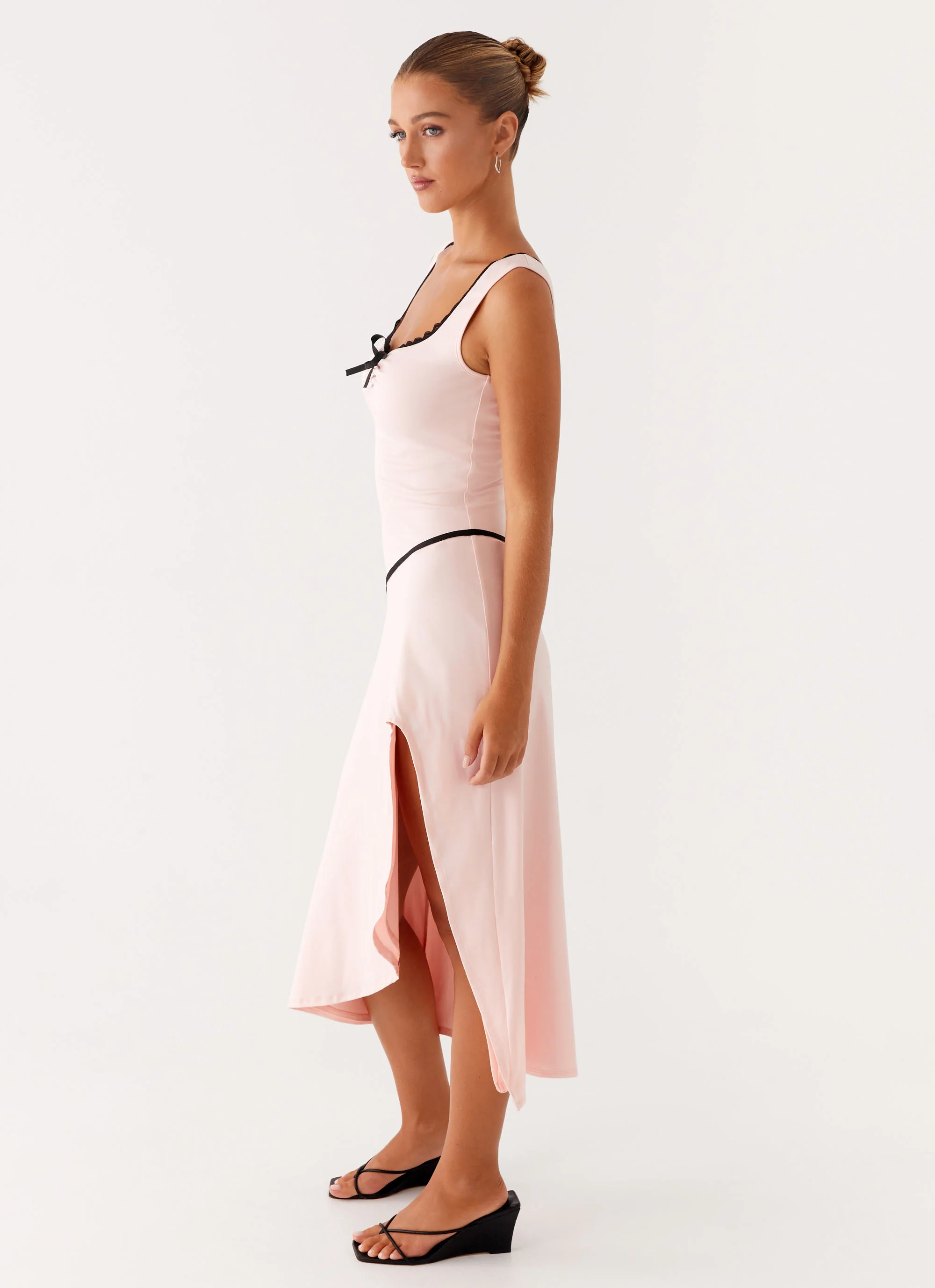 Darlene Midi Dress - Pink