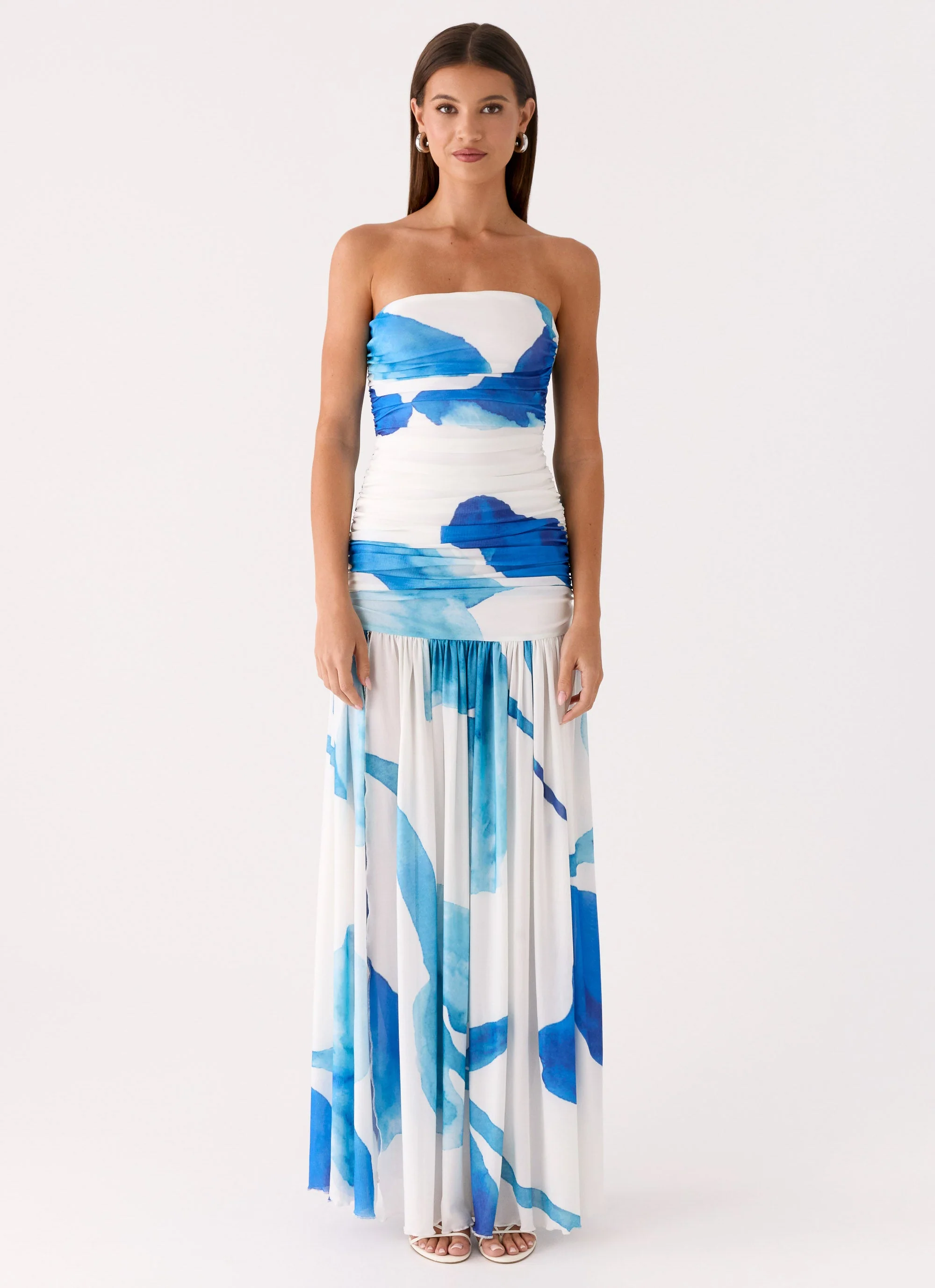 Laidee Maxi Dress - Cerulean Bloom