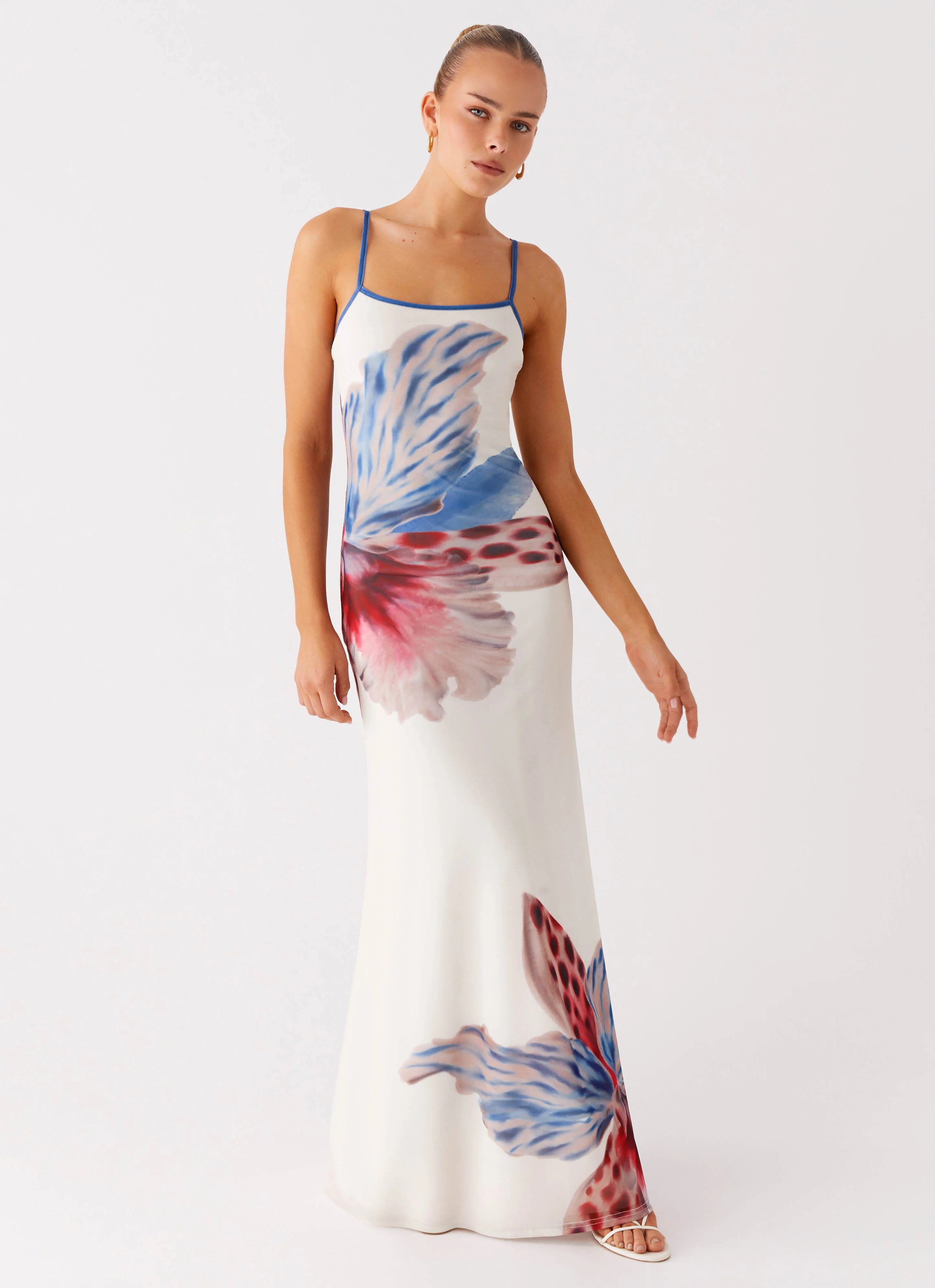 Everett Maxi Dress - White Sea Bloom