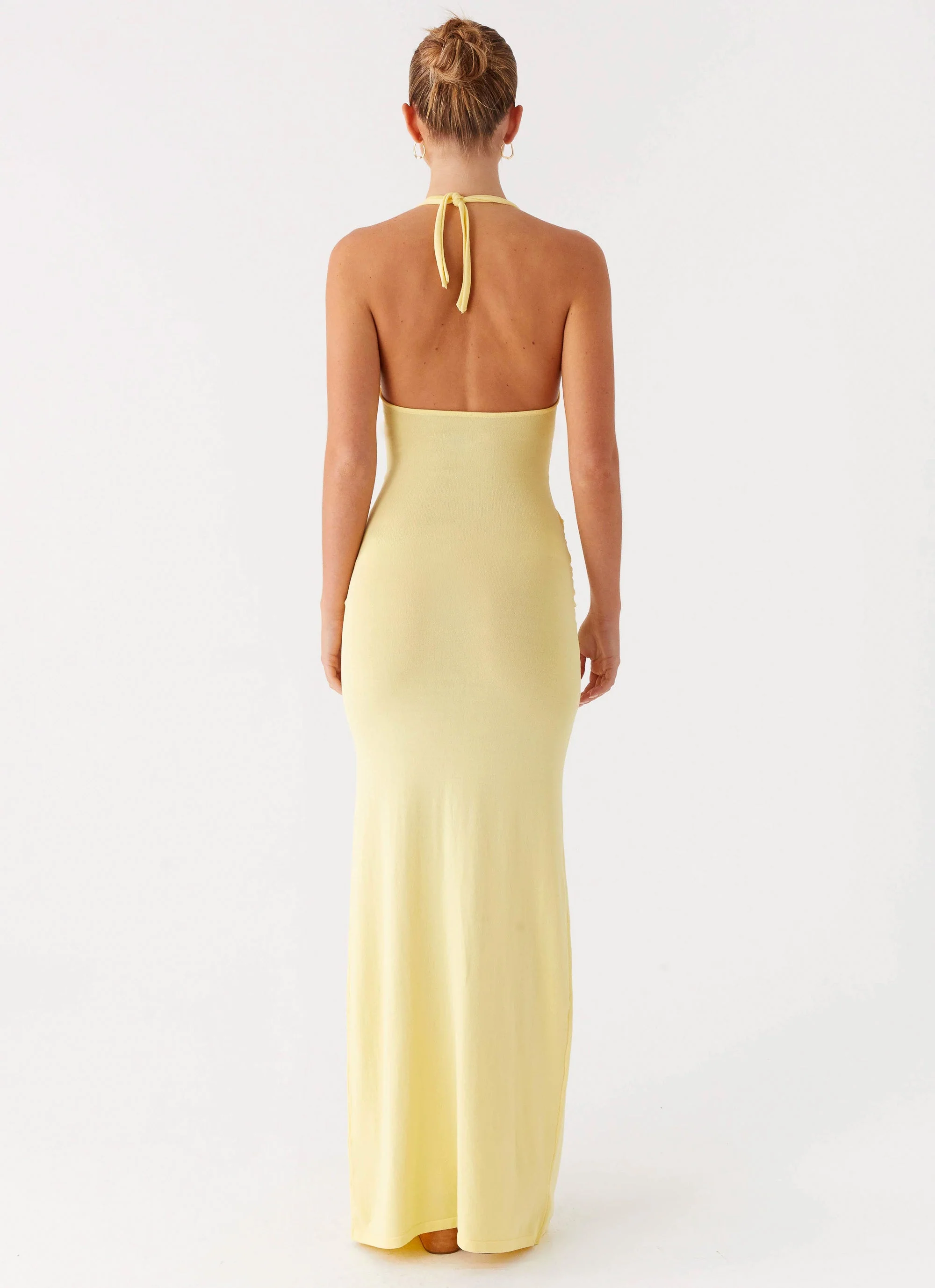 Pina Colada Knit Maxi Dress - Yellow