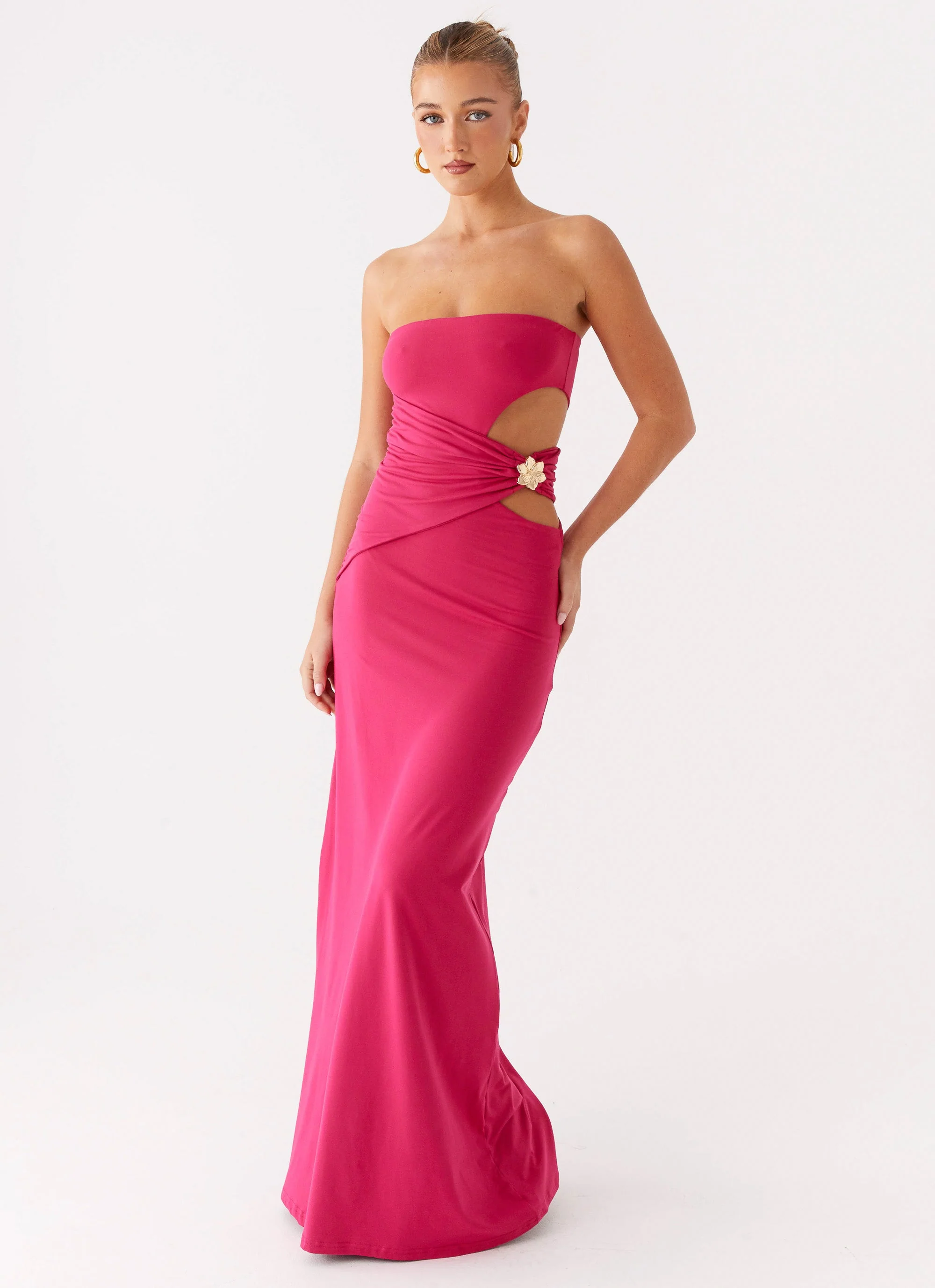 Anetta Maxi Dress - Fuchsia