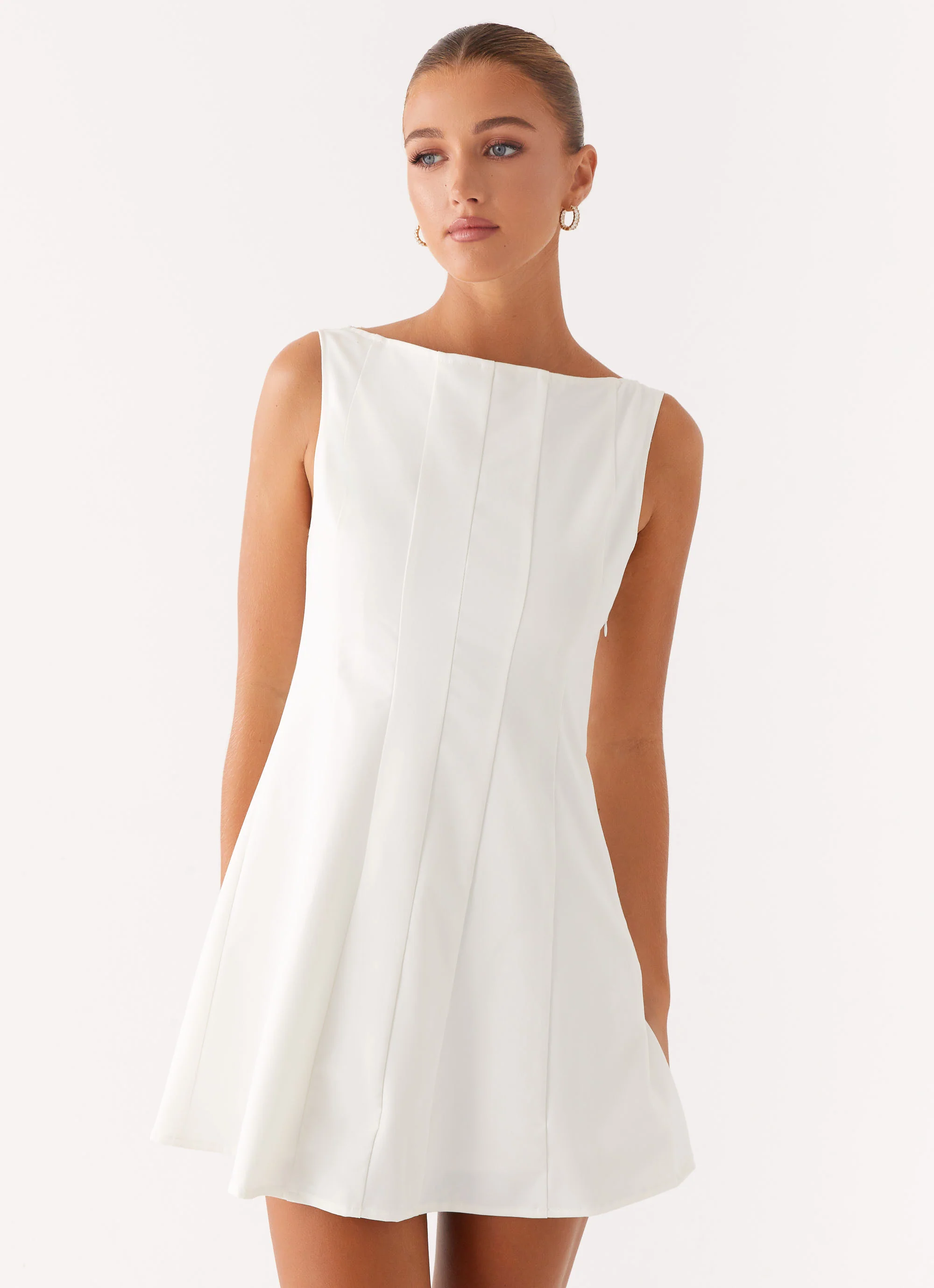 Emelie Mini Dress - White