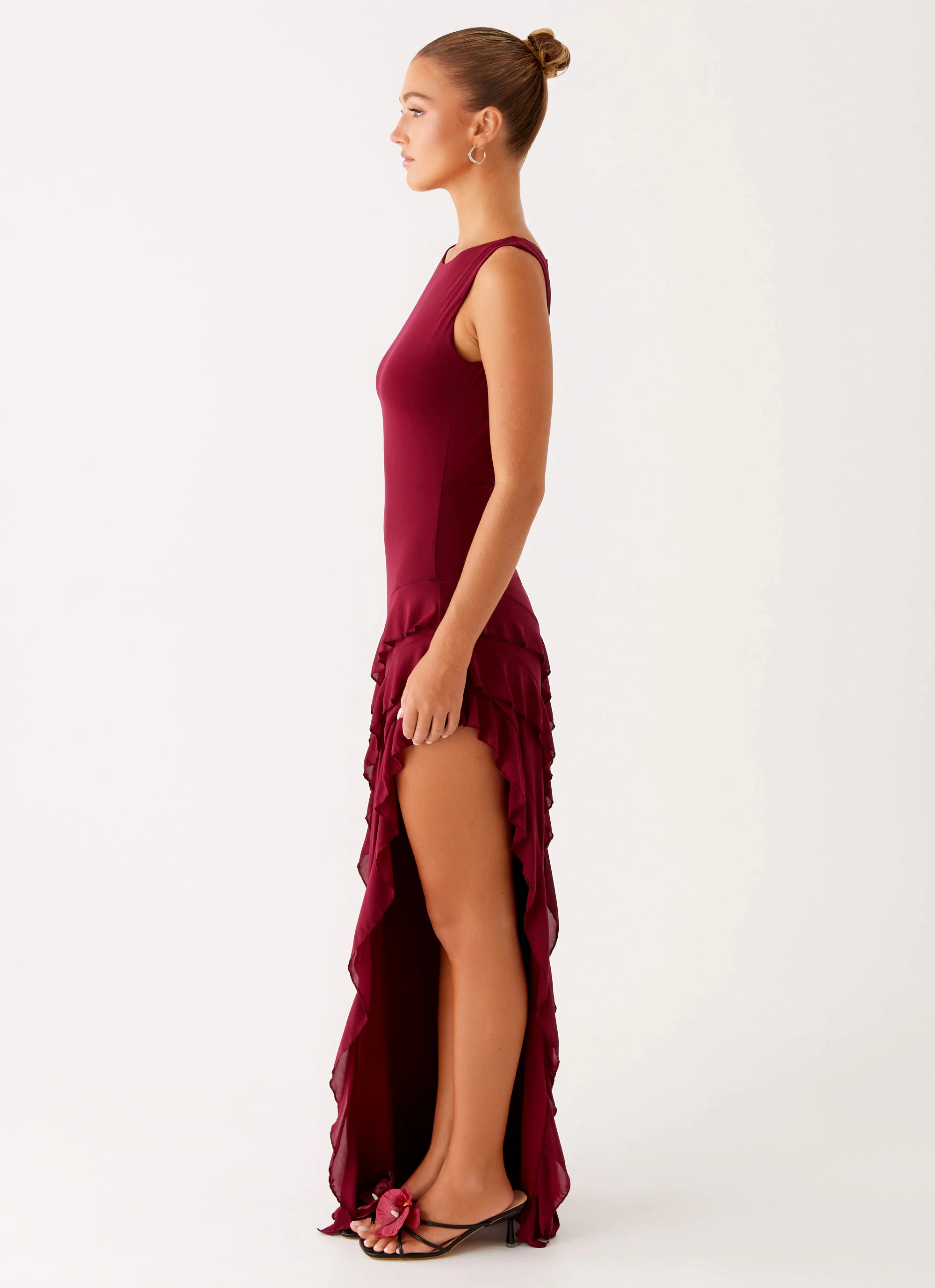 Hendrix Maxi Dress - Raspberry Wine