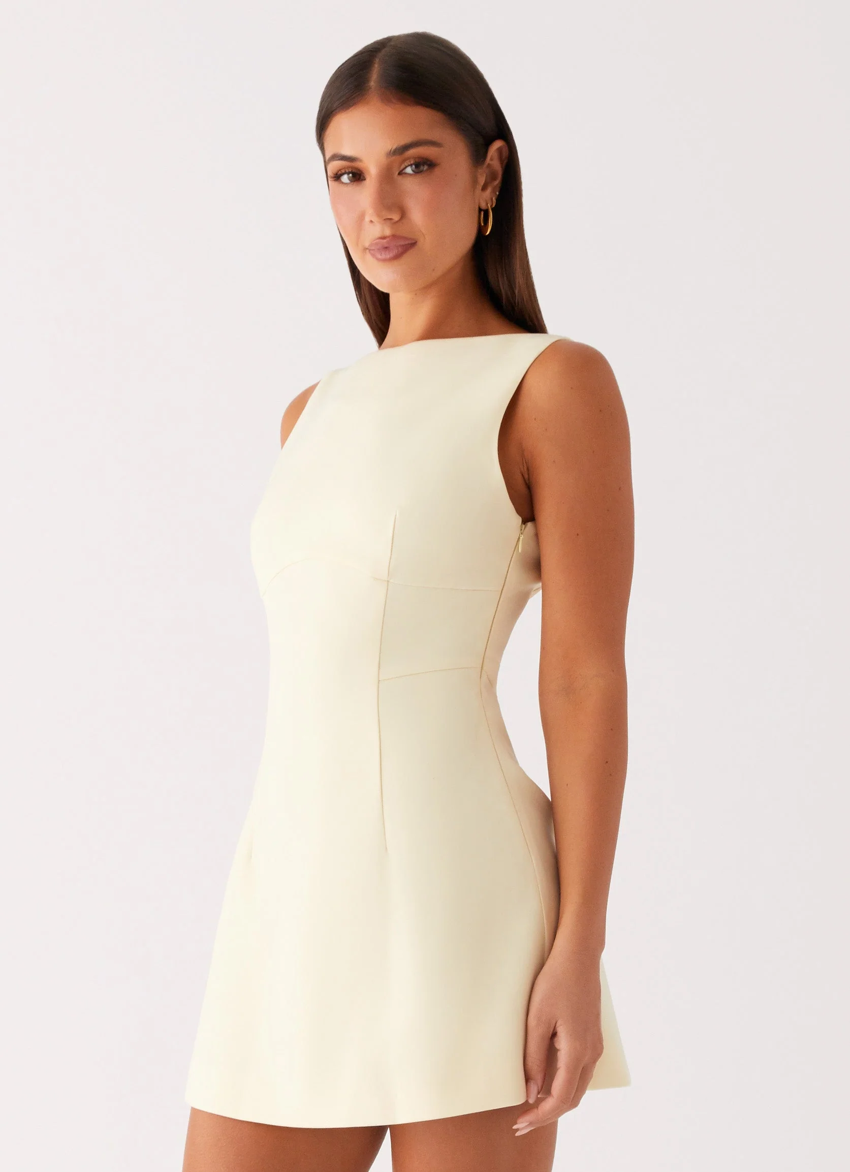 Lulita Mini Dress - Buttercream Yellow