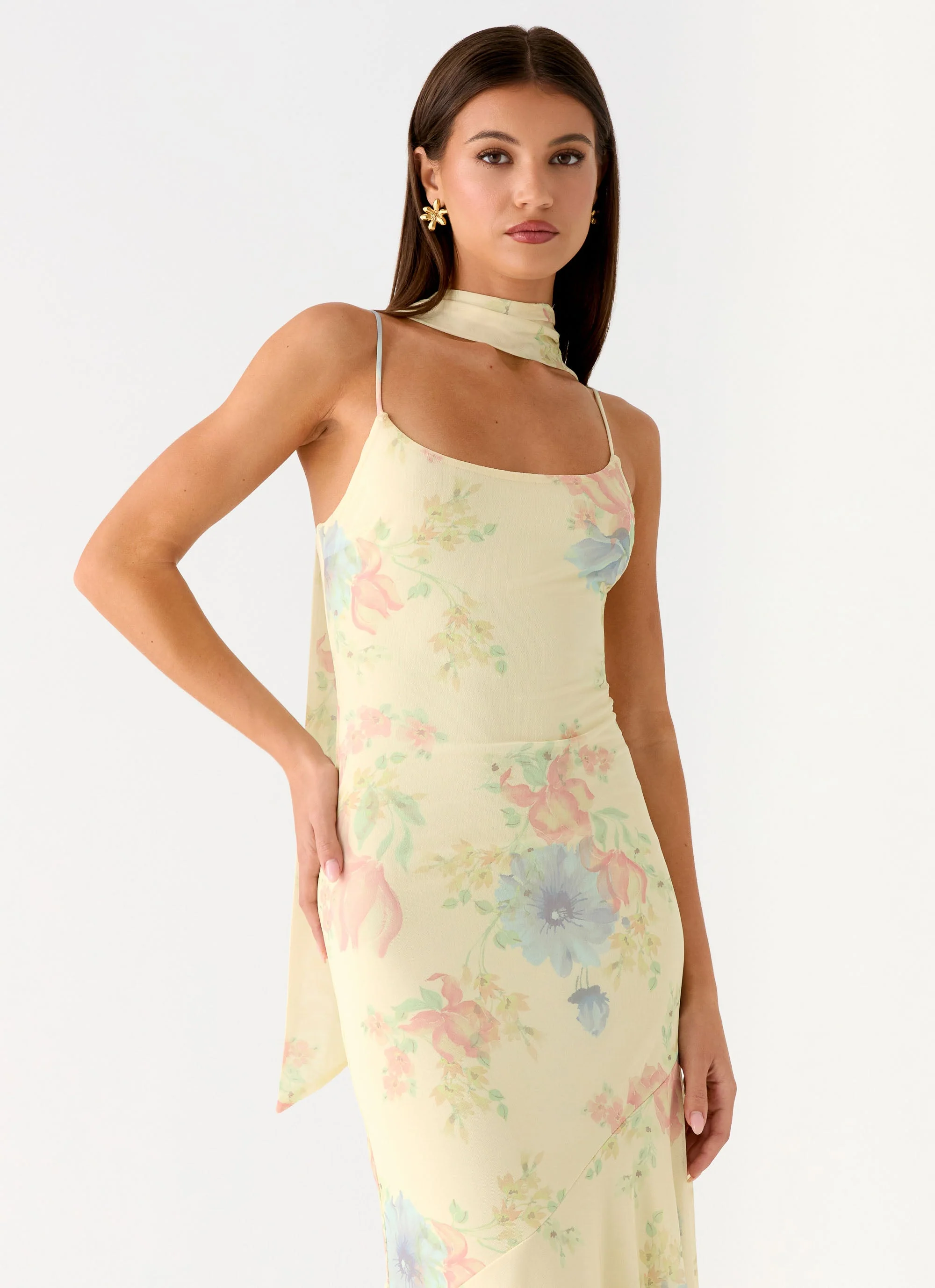 Sole Mio Midi Dress - Spring Meadow