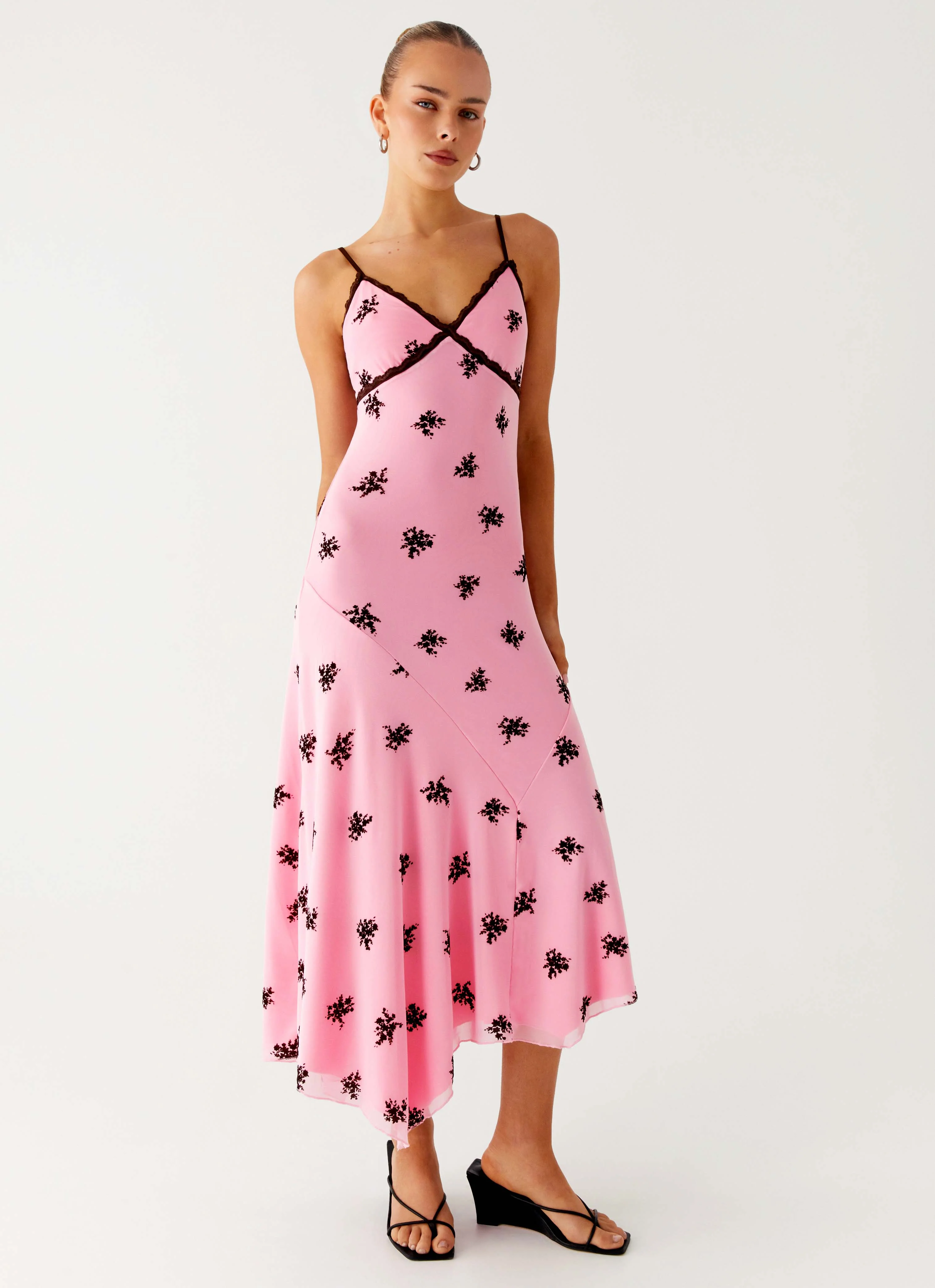 Amelia Midi Dress - Pink
