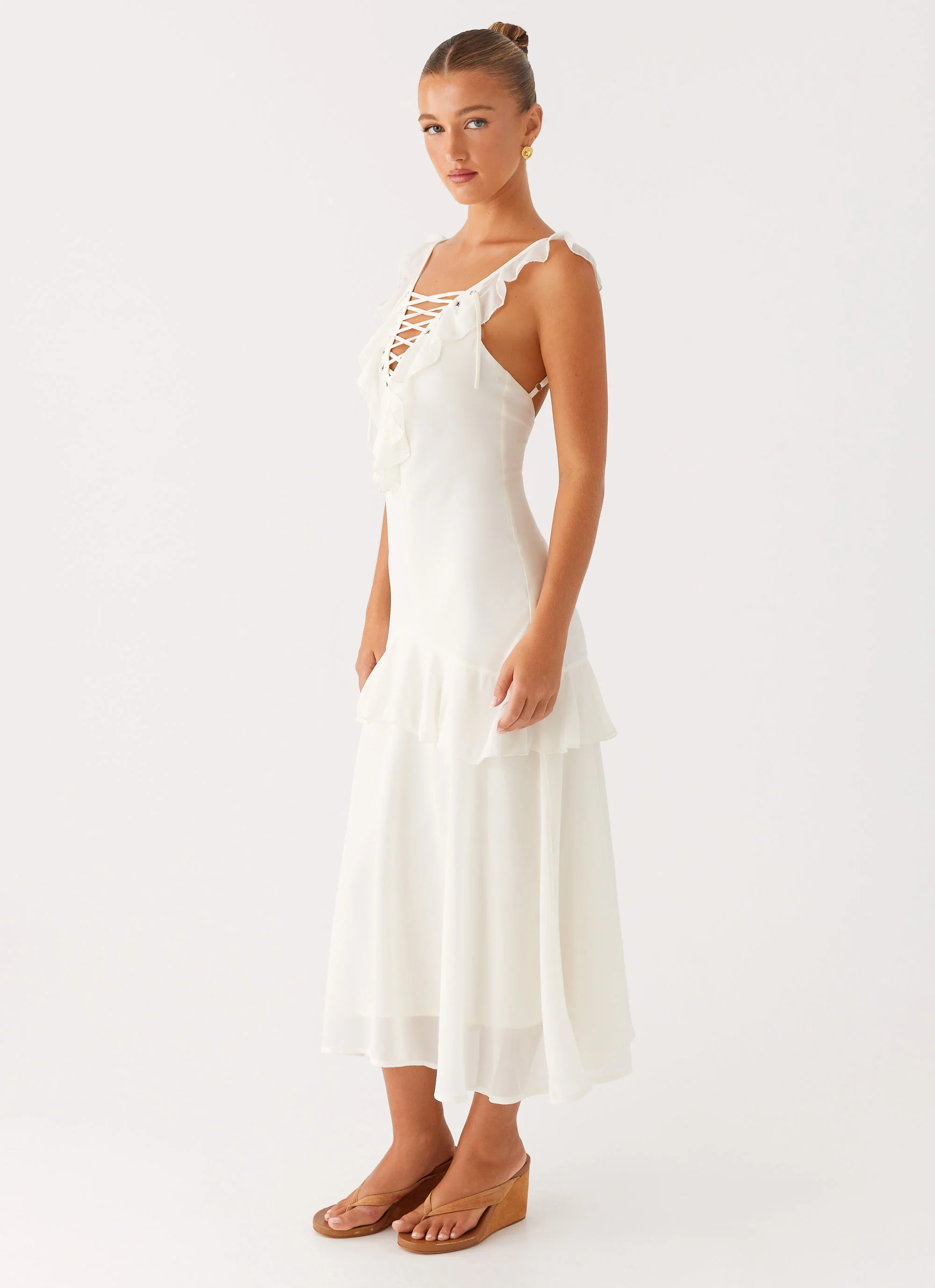 Celie Midi Dress - Ivory
