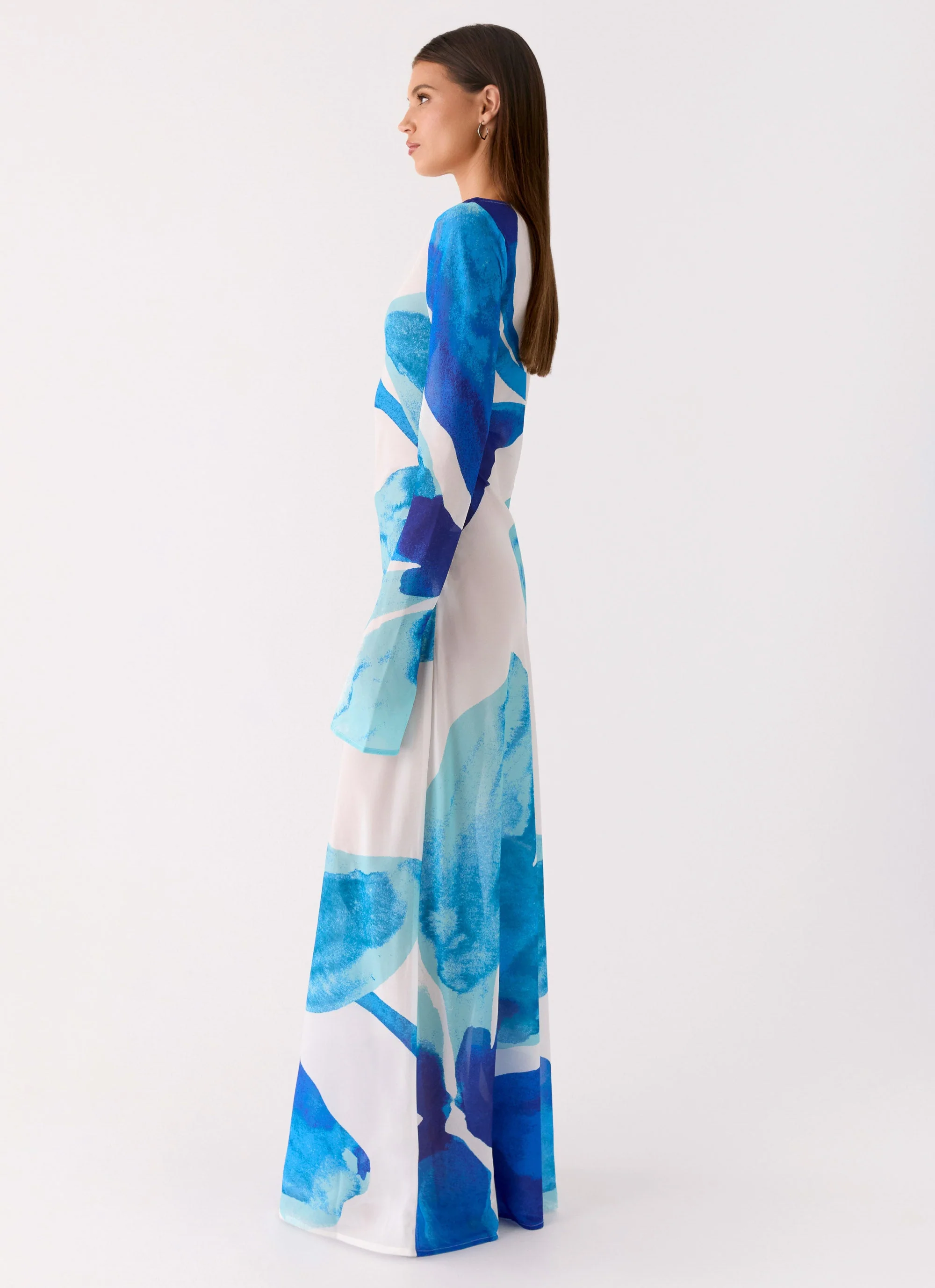 Lorde Maxi Dress - Cerulean Bloom