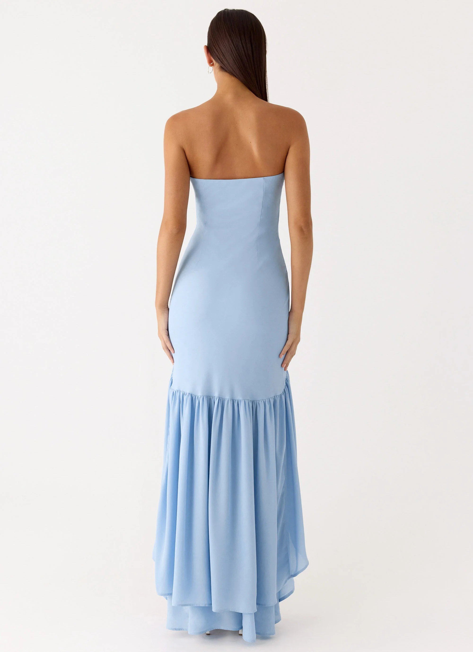 Evander Chiffon Maxi Dress - Blue