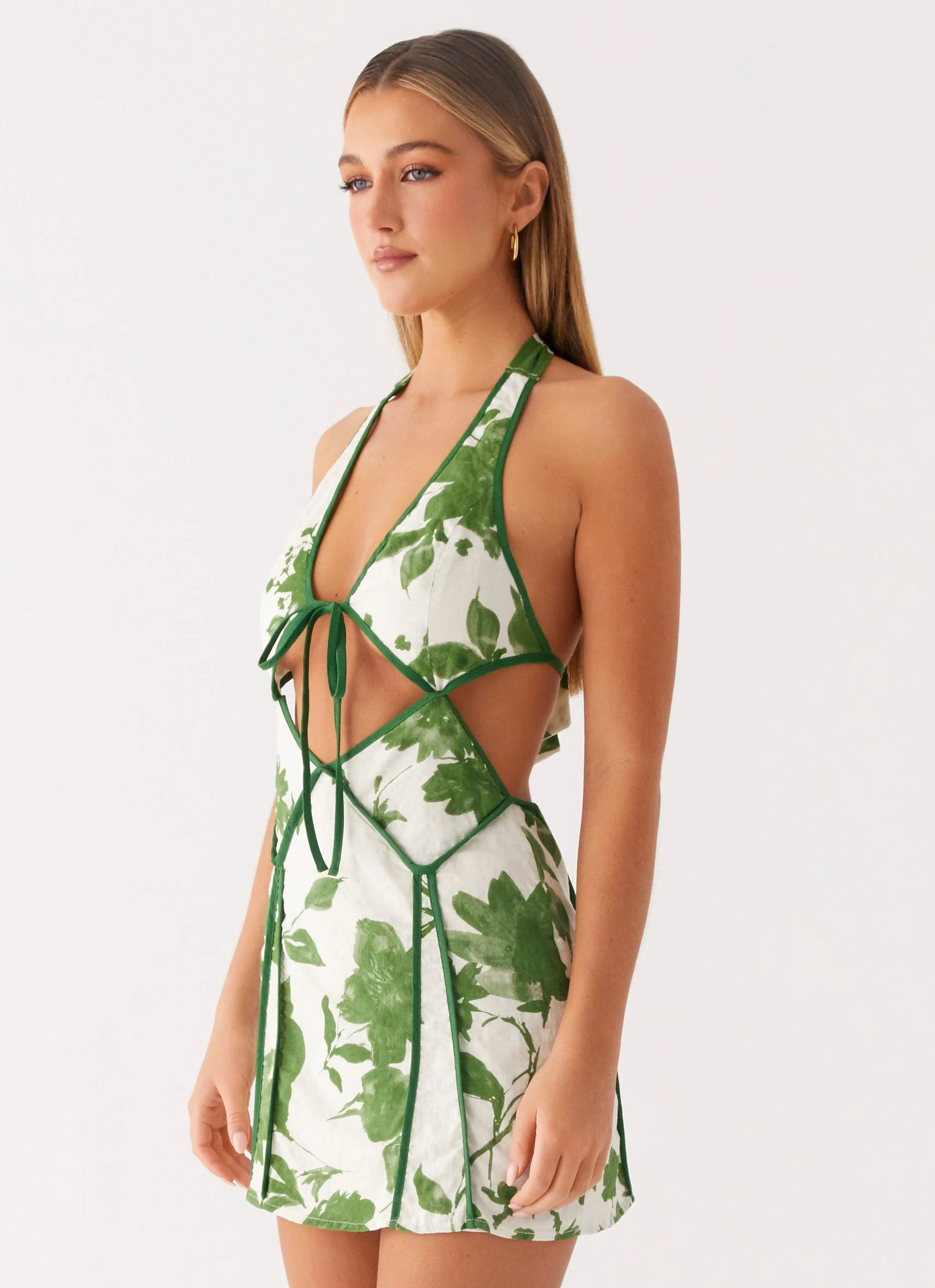 Sonnet Mini Dress - Verdant Bloom