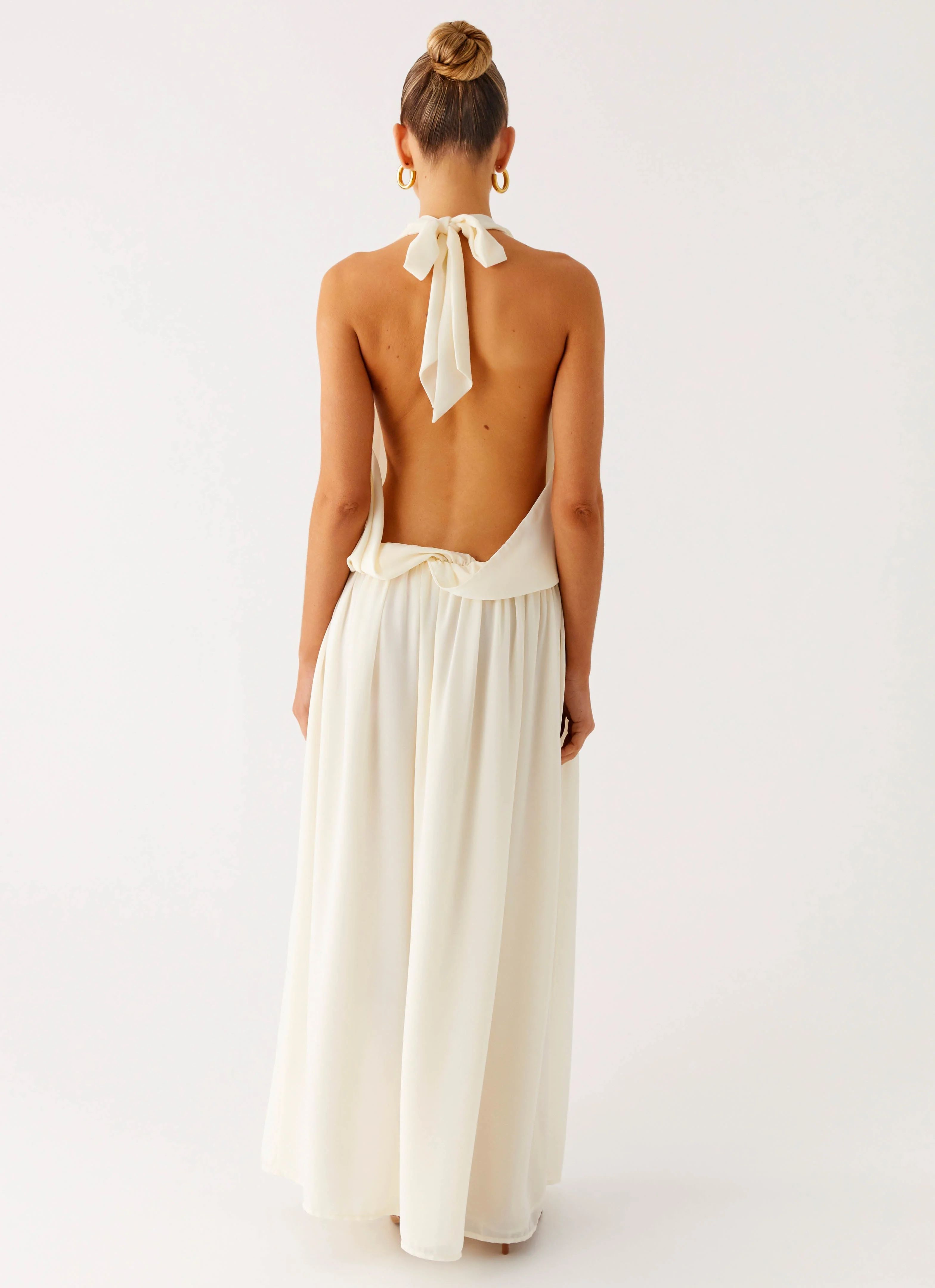 Narlah Halter Maxi Dress - Ivory