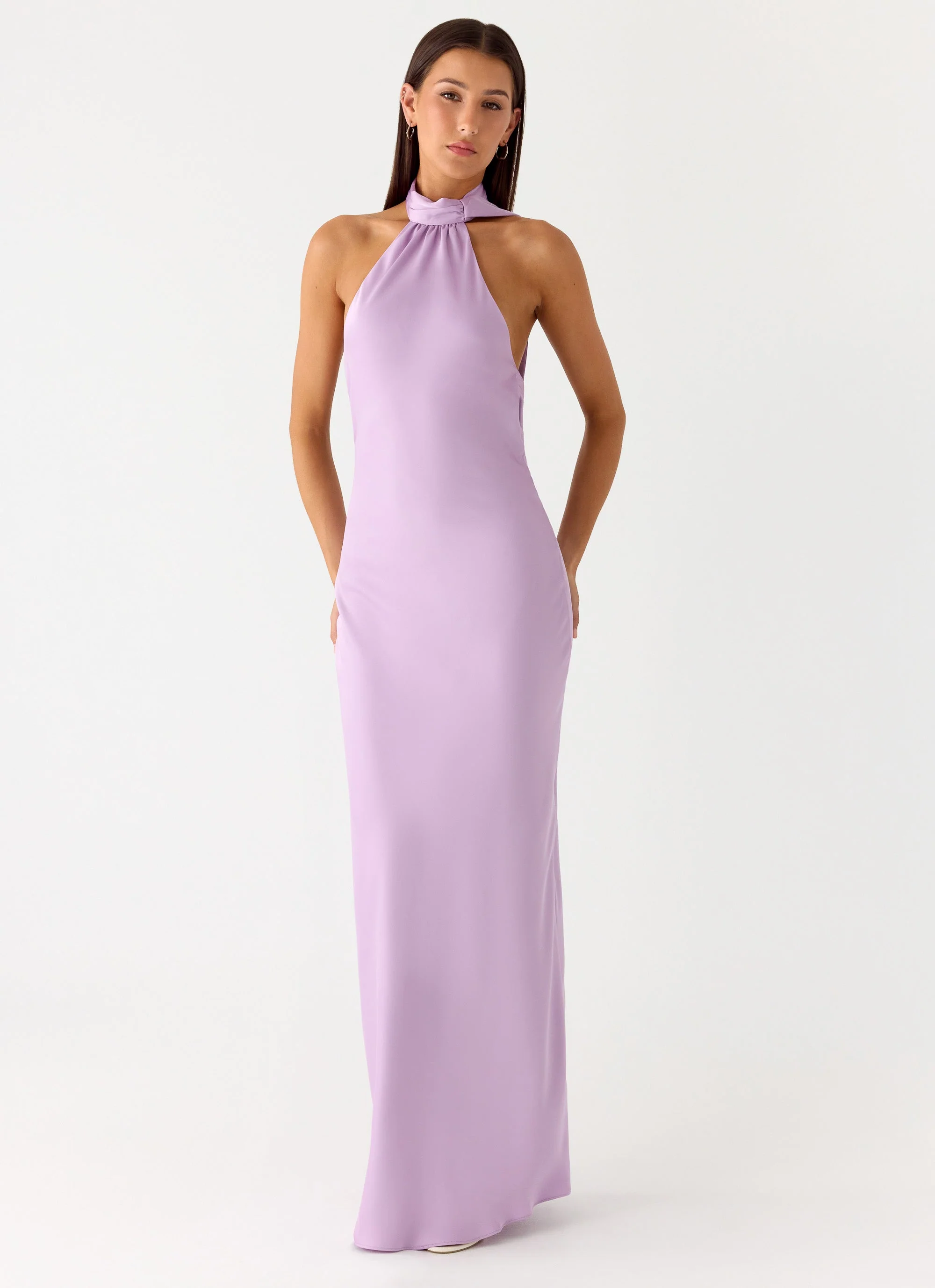 Keena Scarf Maxi Dress - Lavender