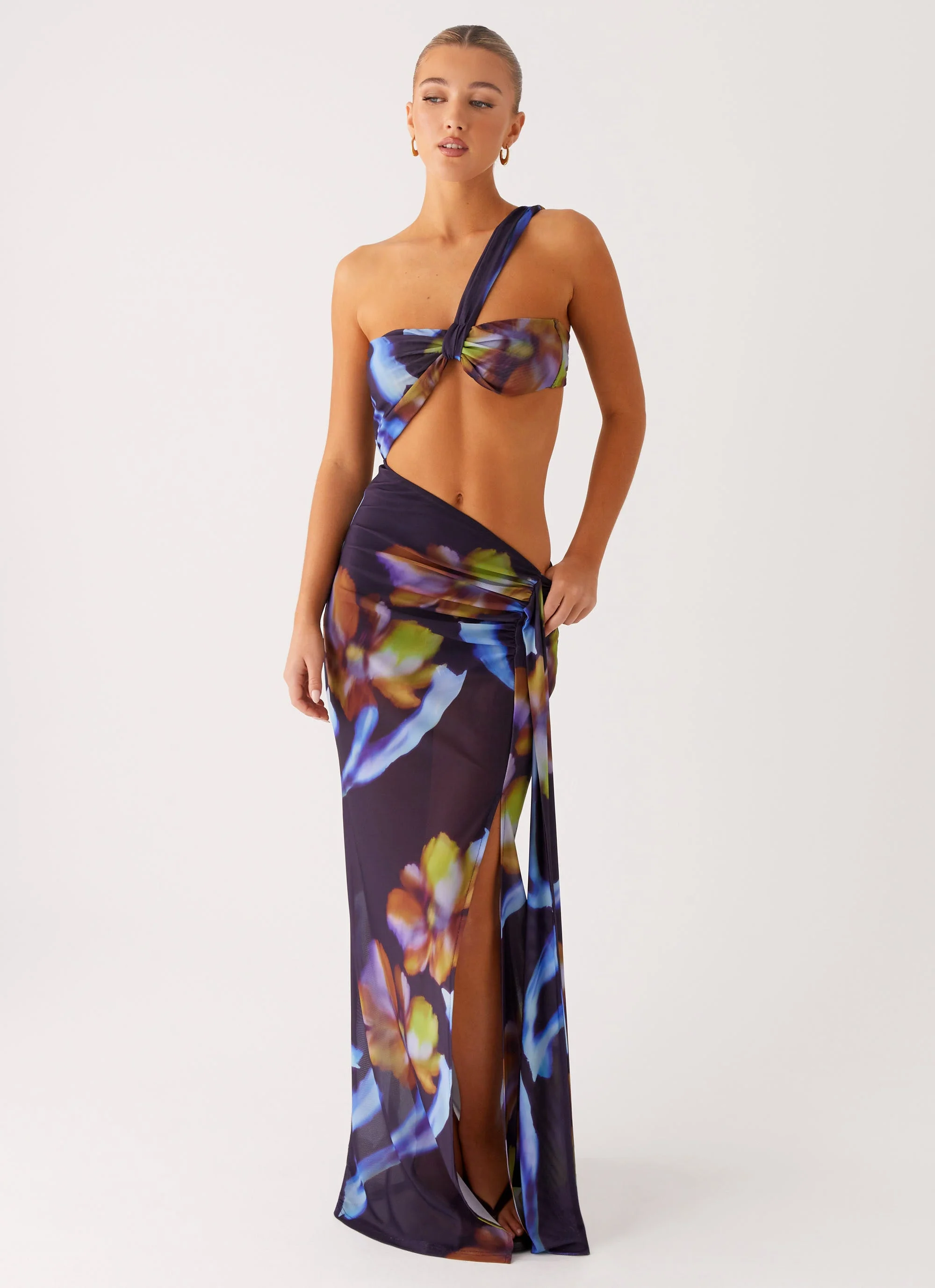 Costa Rica Maxi Dress - Dark Floral
