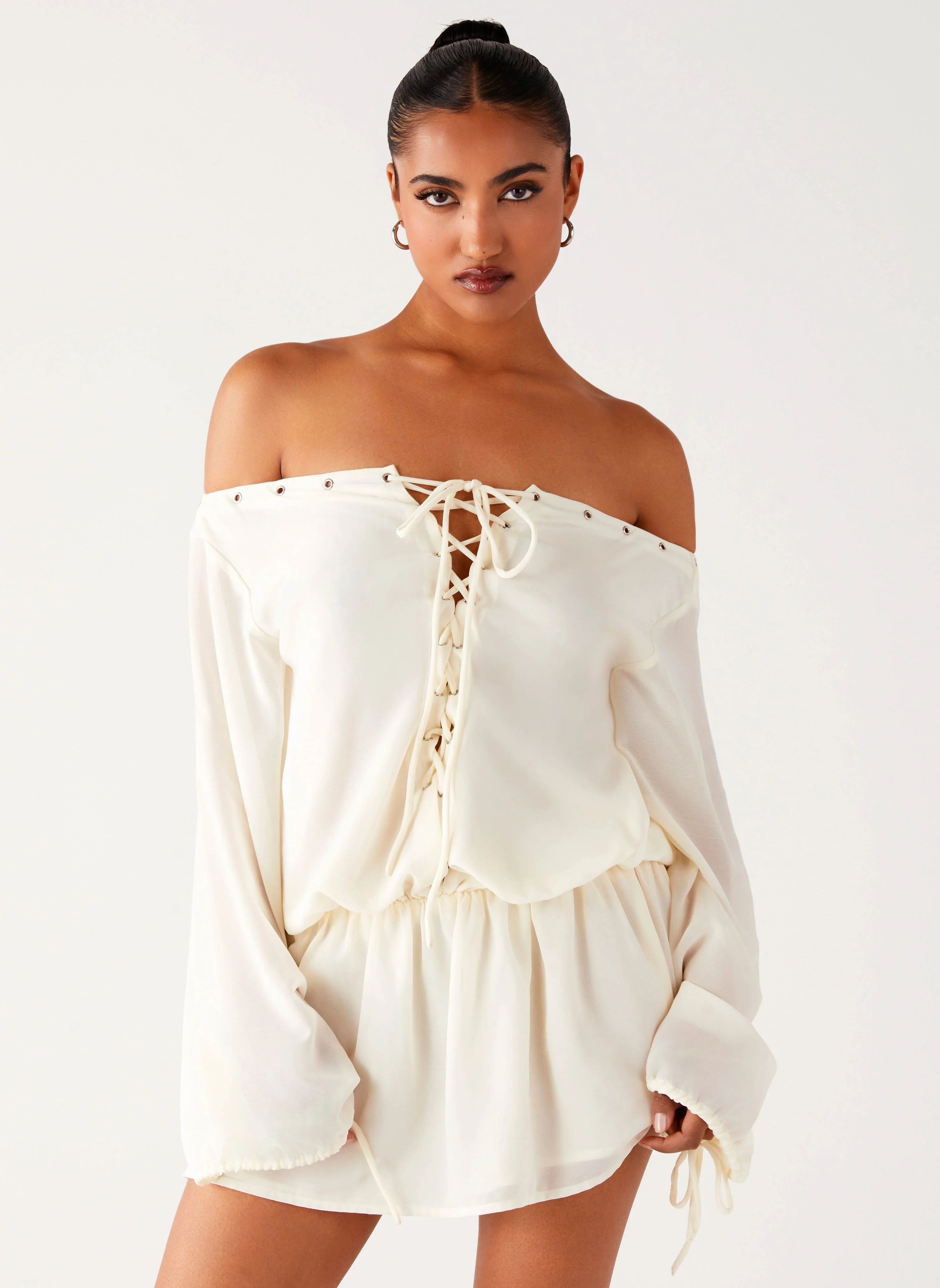 Astaria Mini Dress - Ivory