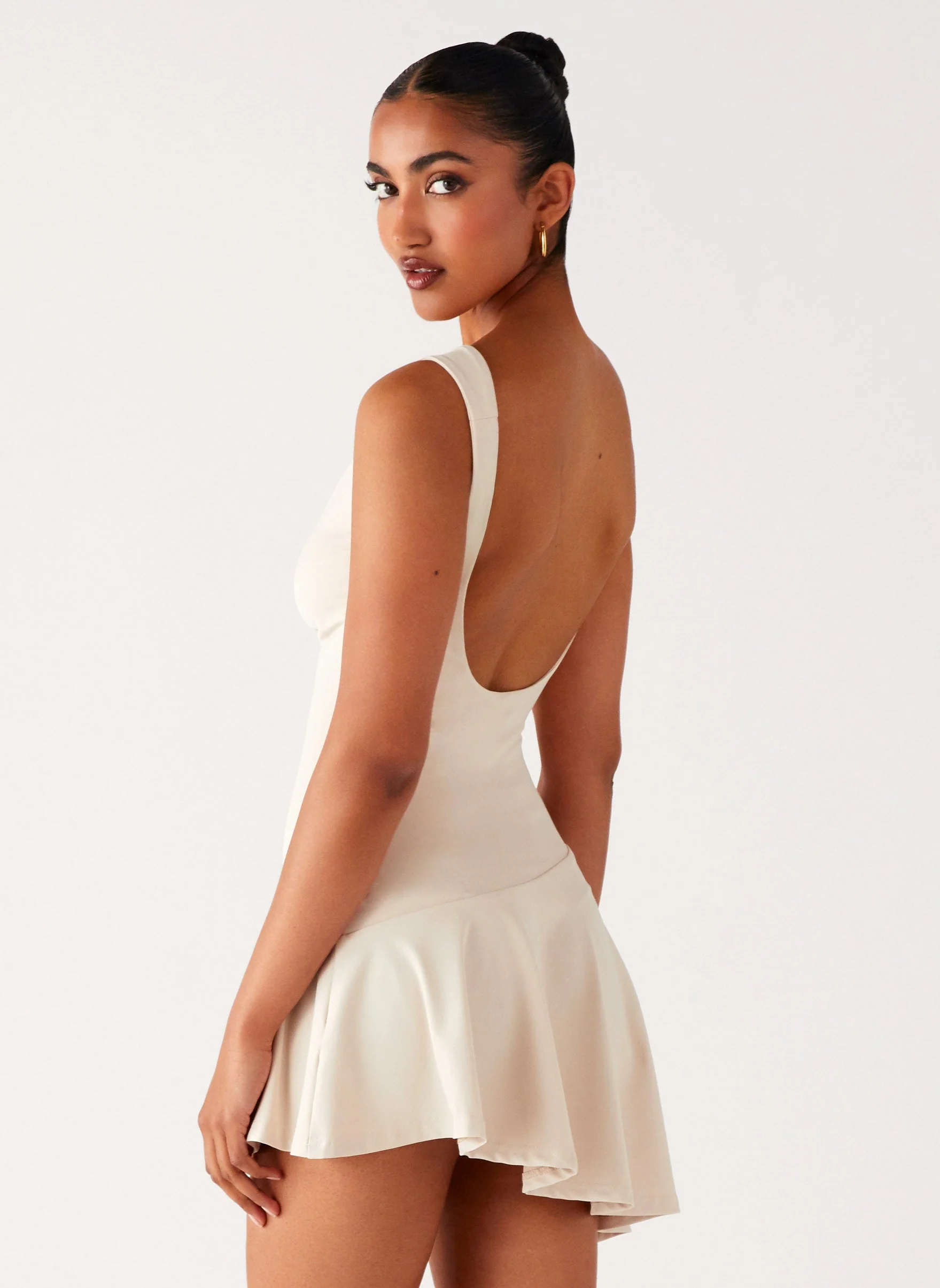 Dune Whisper Mini Dress - Ivory