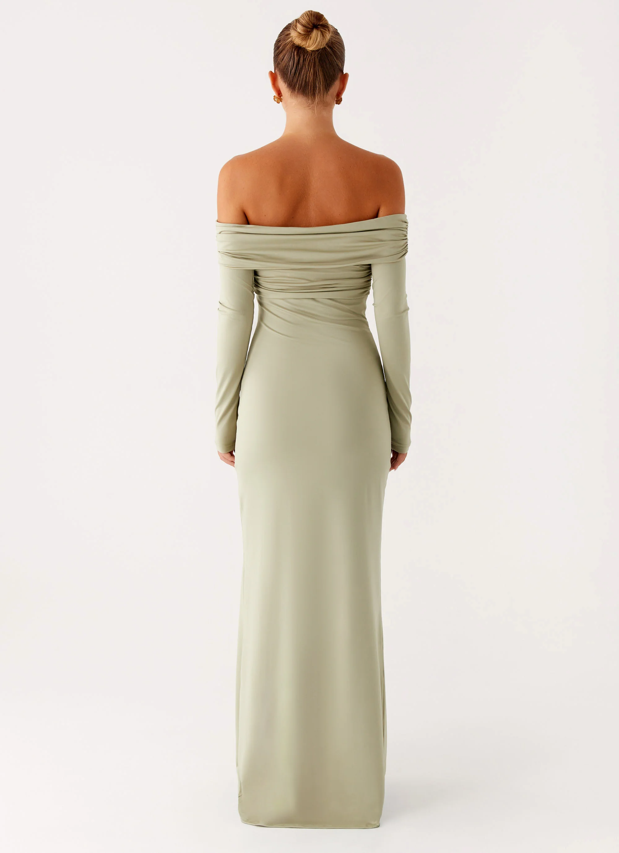 Marla Long Sleeve Maxi Dress - Sage