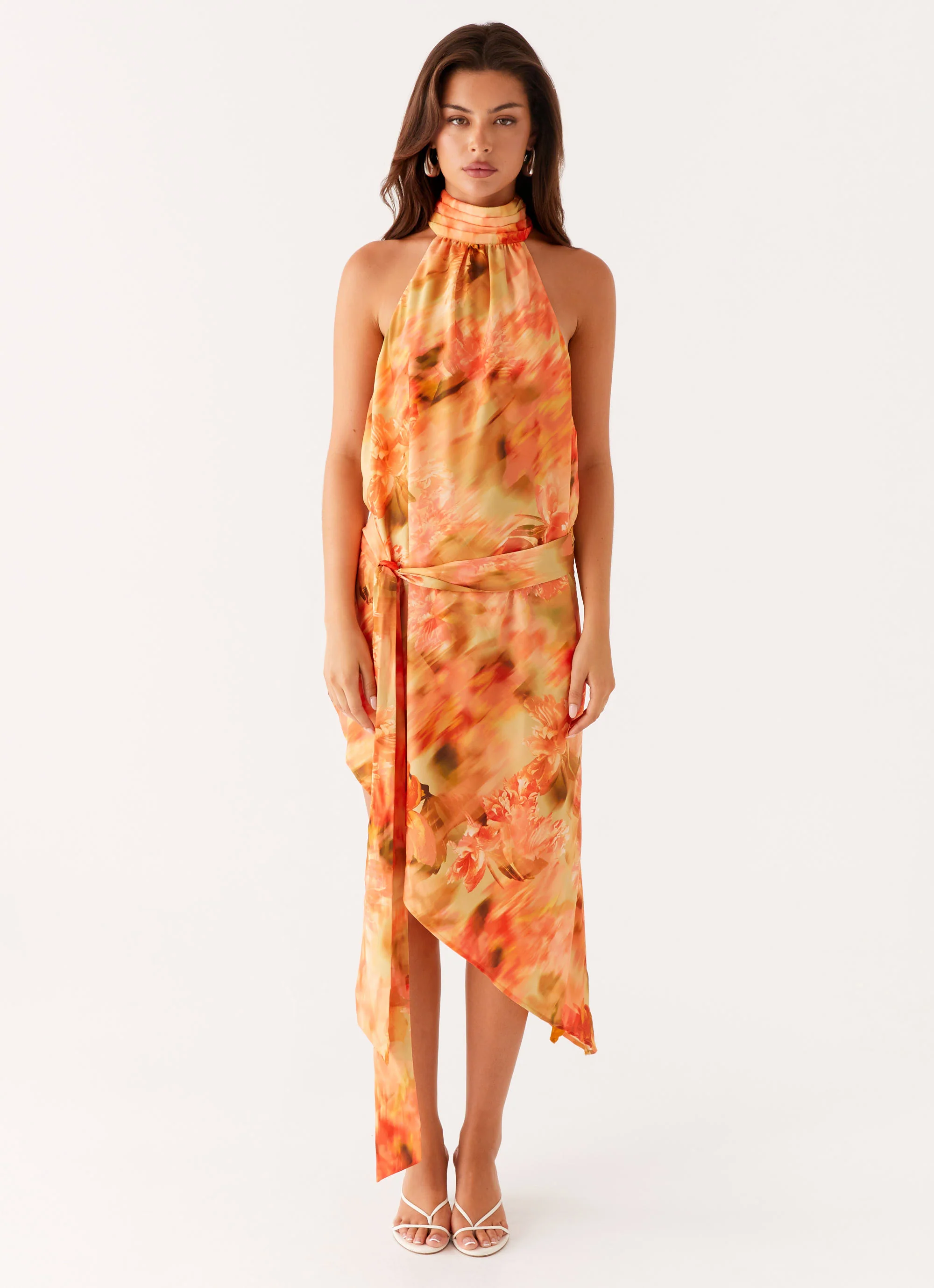 Lou Midi Dress - Sunset Floral