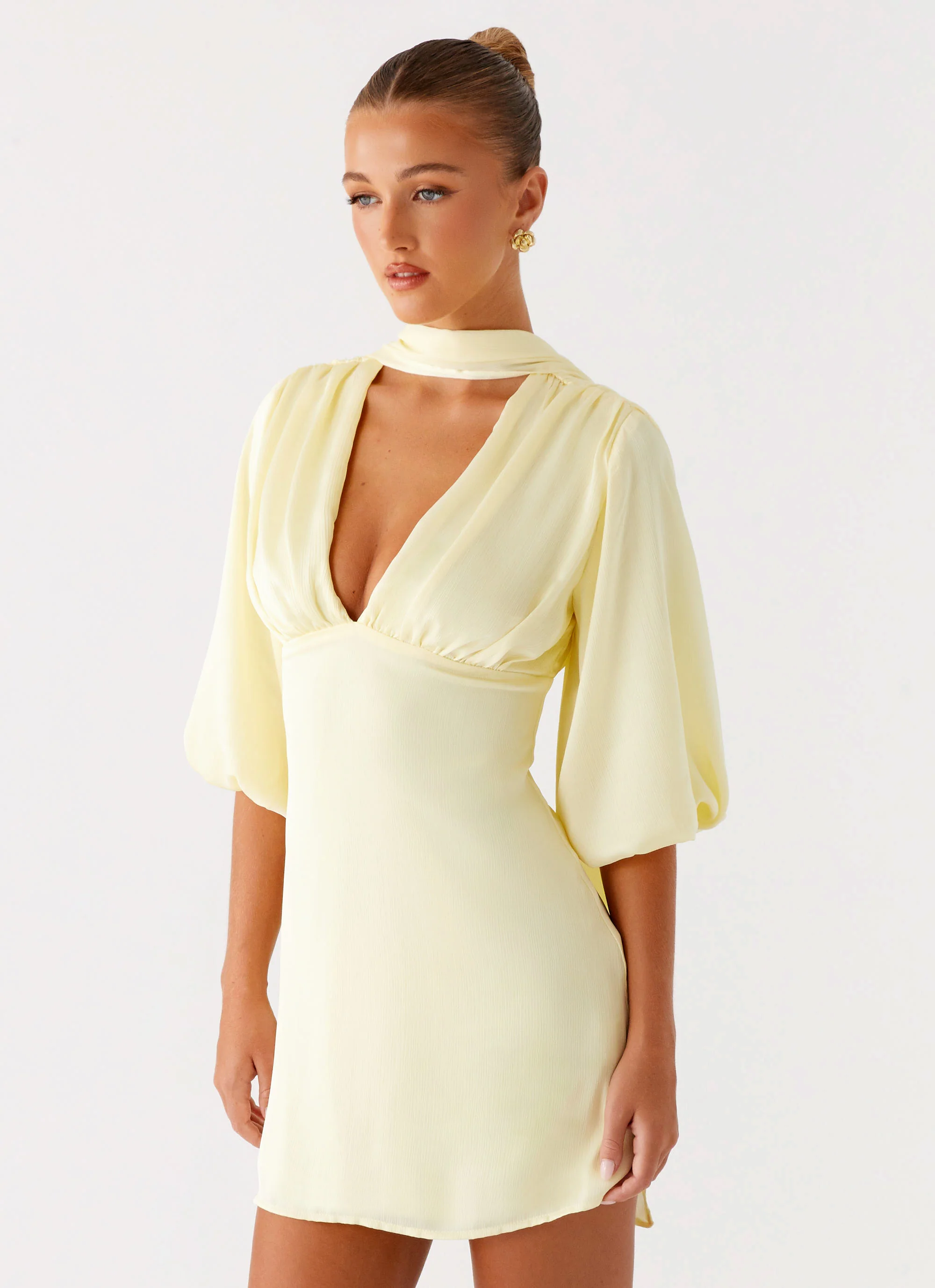 Mary Mini Dress - Yellow
