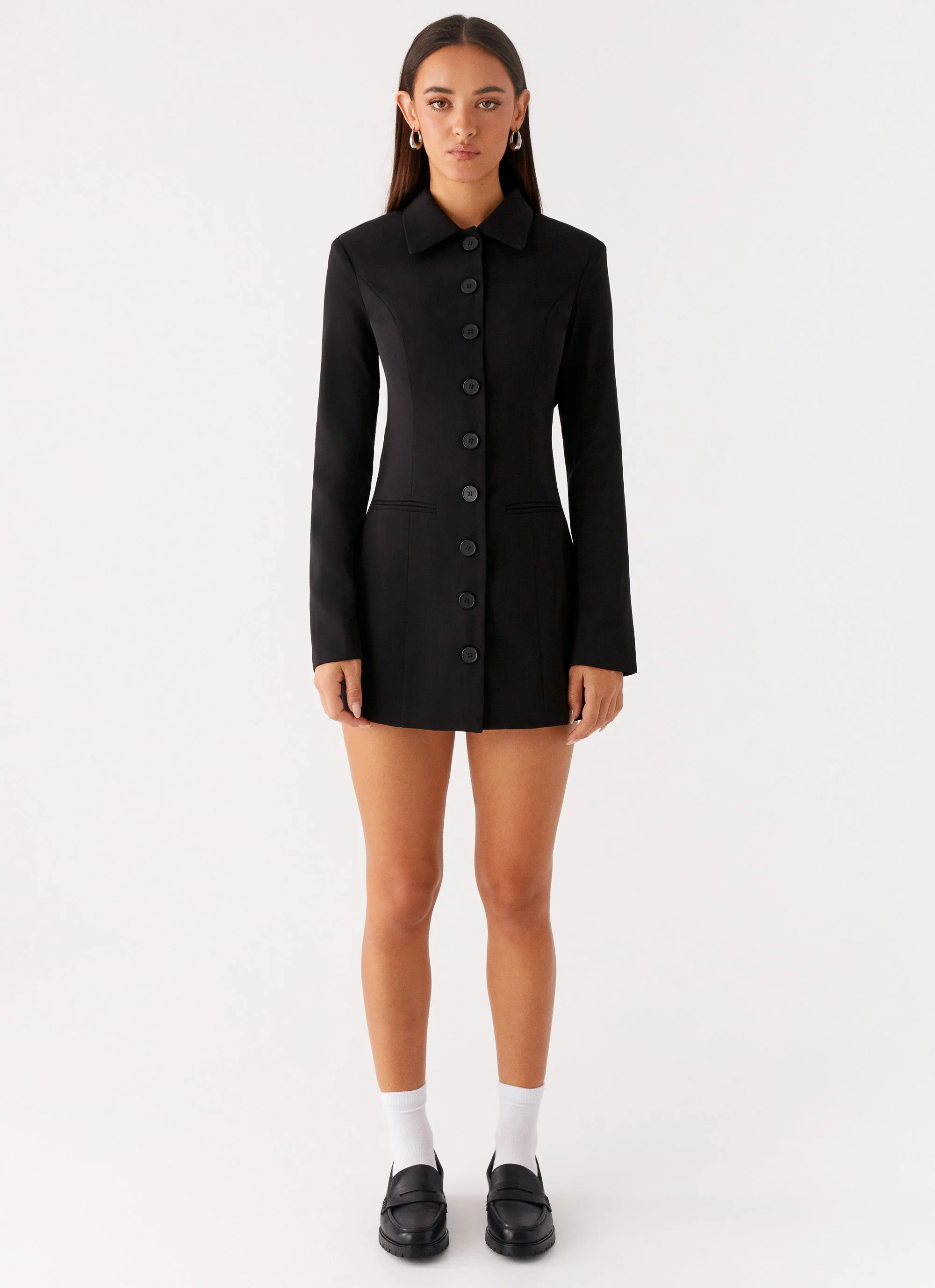 Memphis Blazer Mini Dress - Black