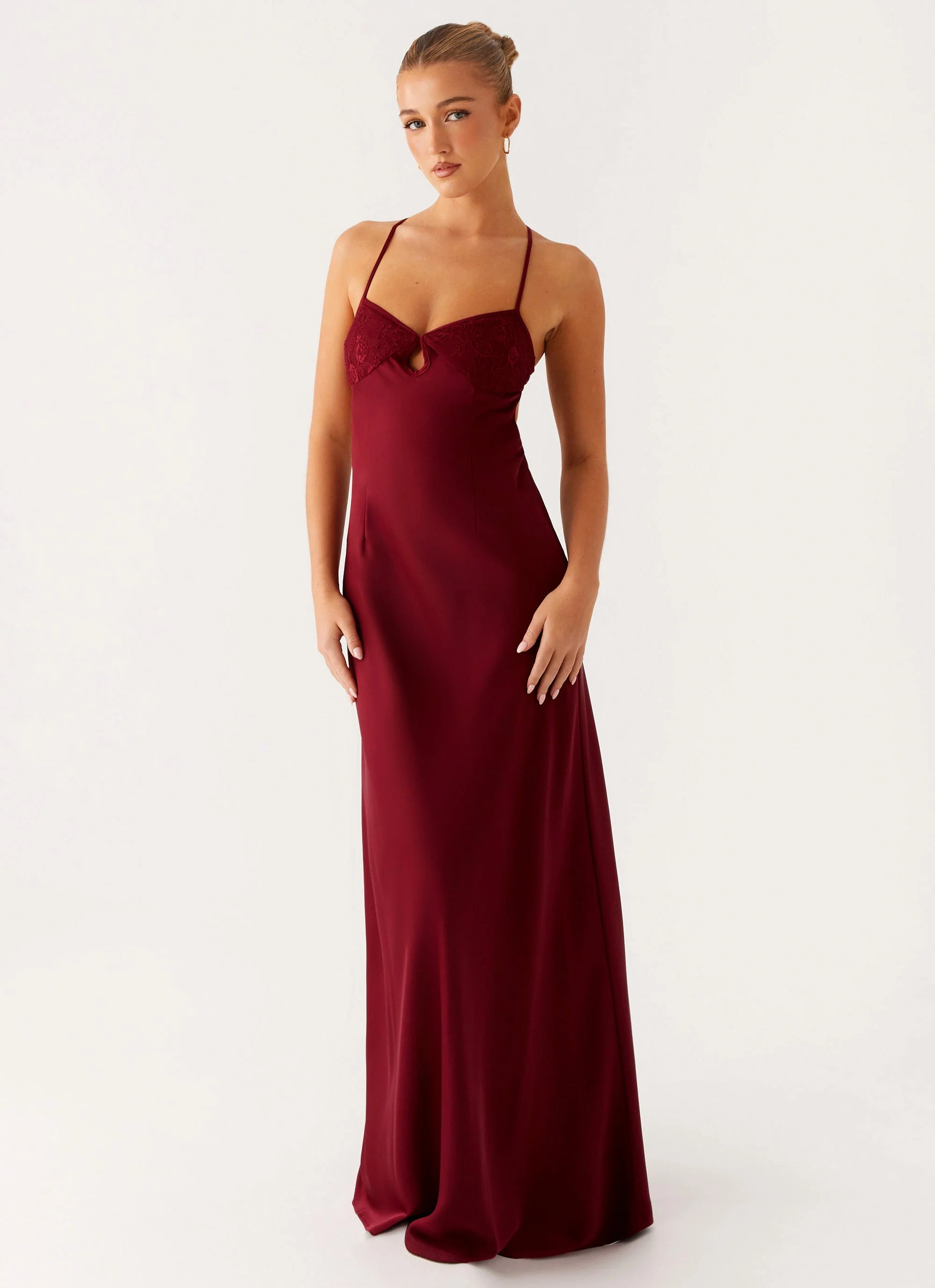 Joanie Maxi Dress - Maroon