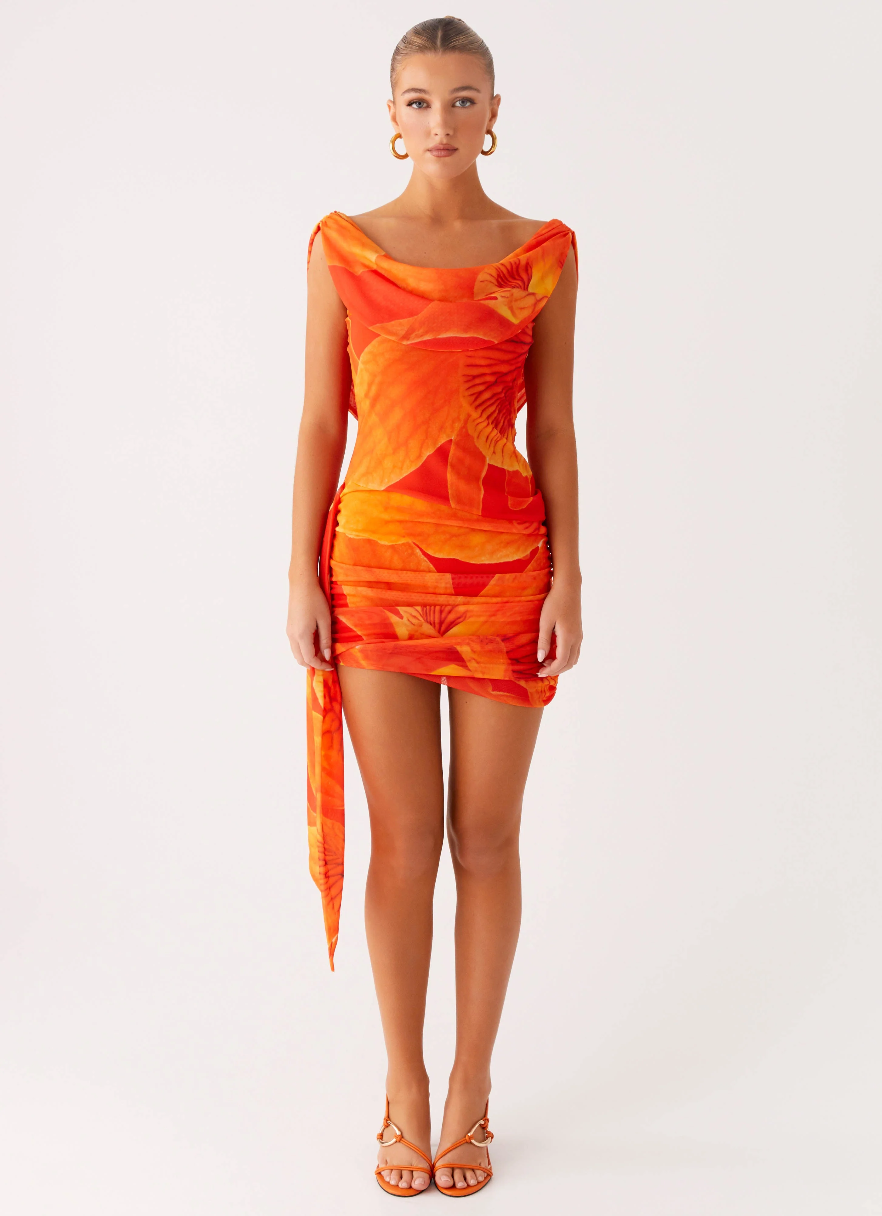Good Fortune Mini Dress - Serene Orange