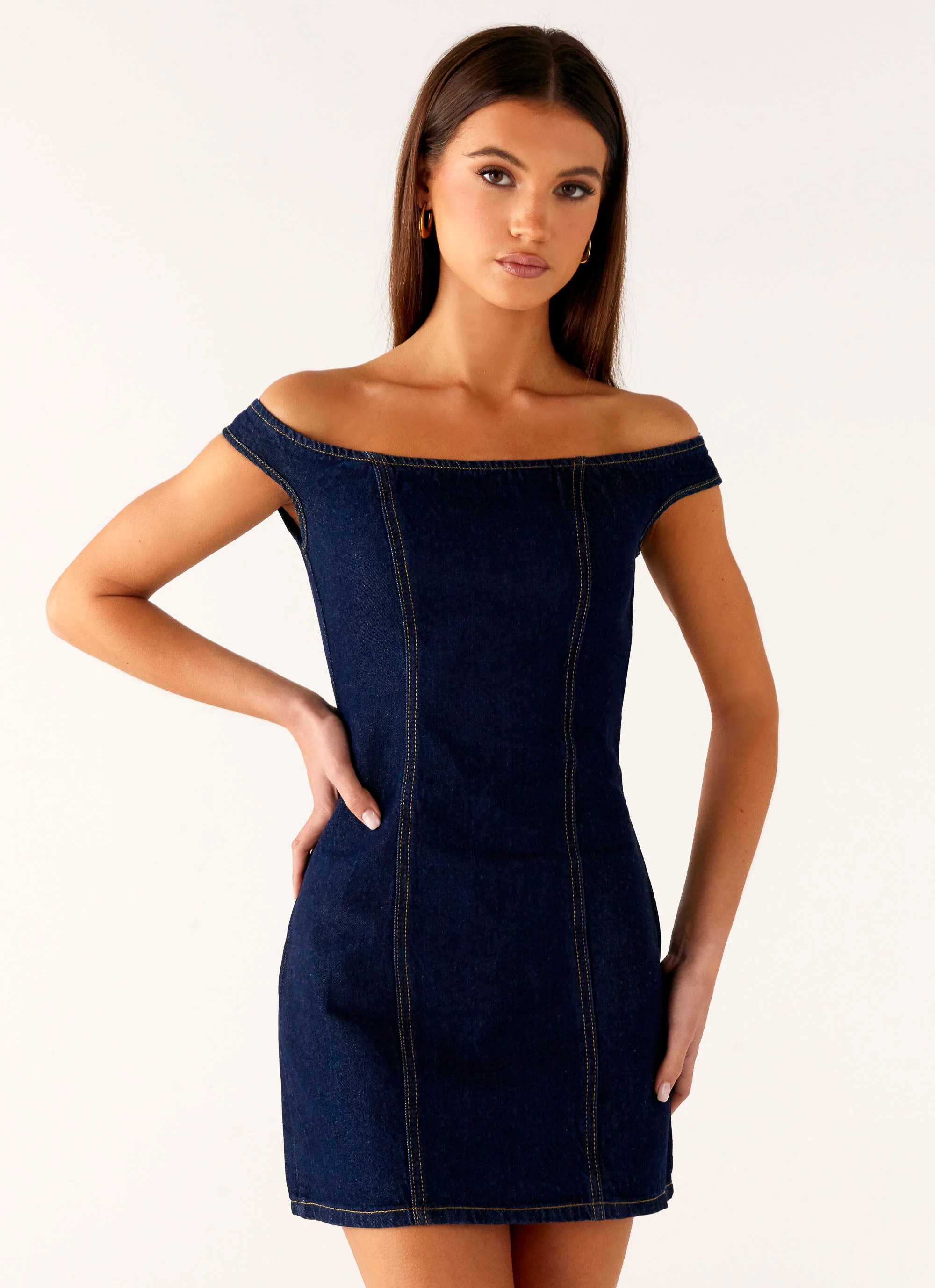 Bonnie Denim Mini Dress - Indigo