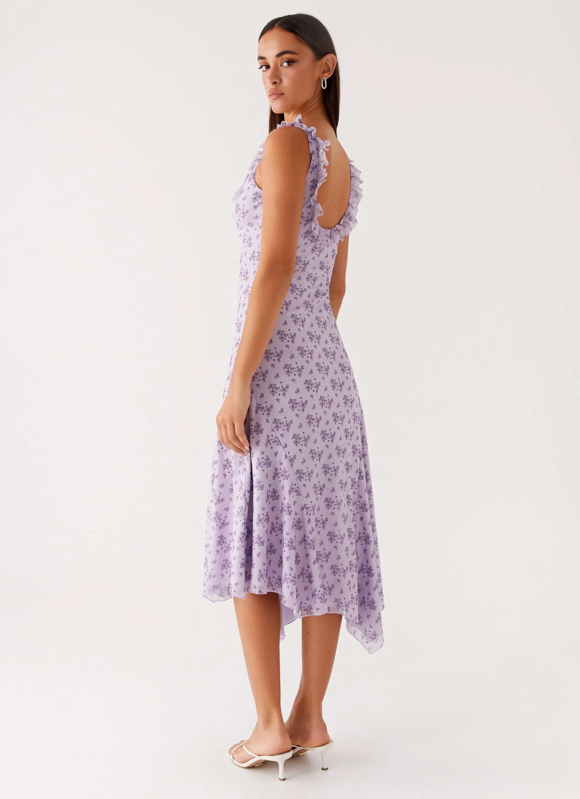 Asteri Midi Dress - Lavender Meadow