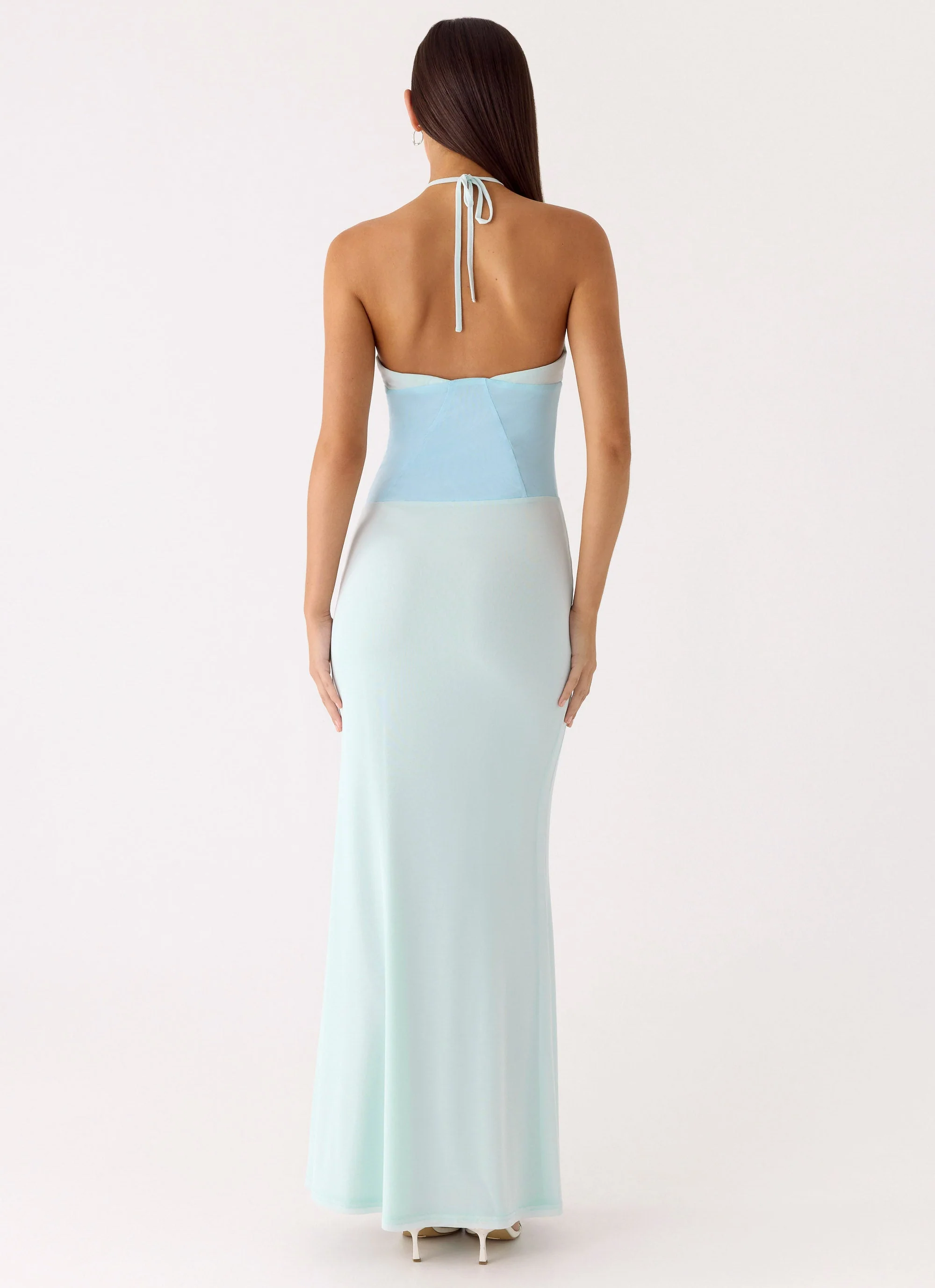 Romilly Mesh Maxi Dress - Teal
