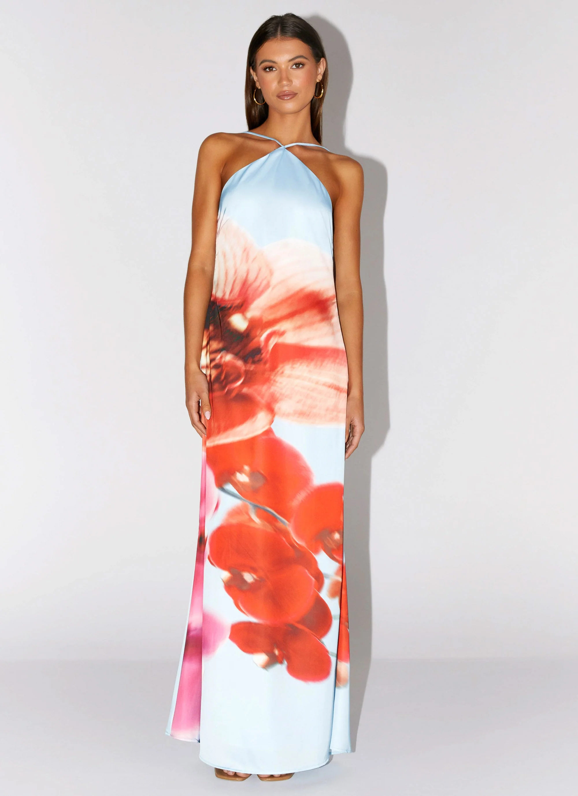 Chloe Maxi Dress - Turquoise Bloom