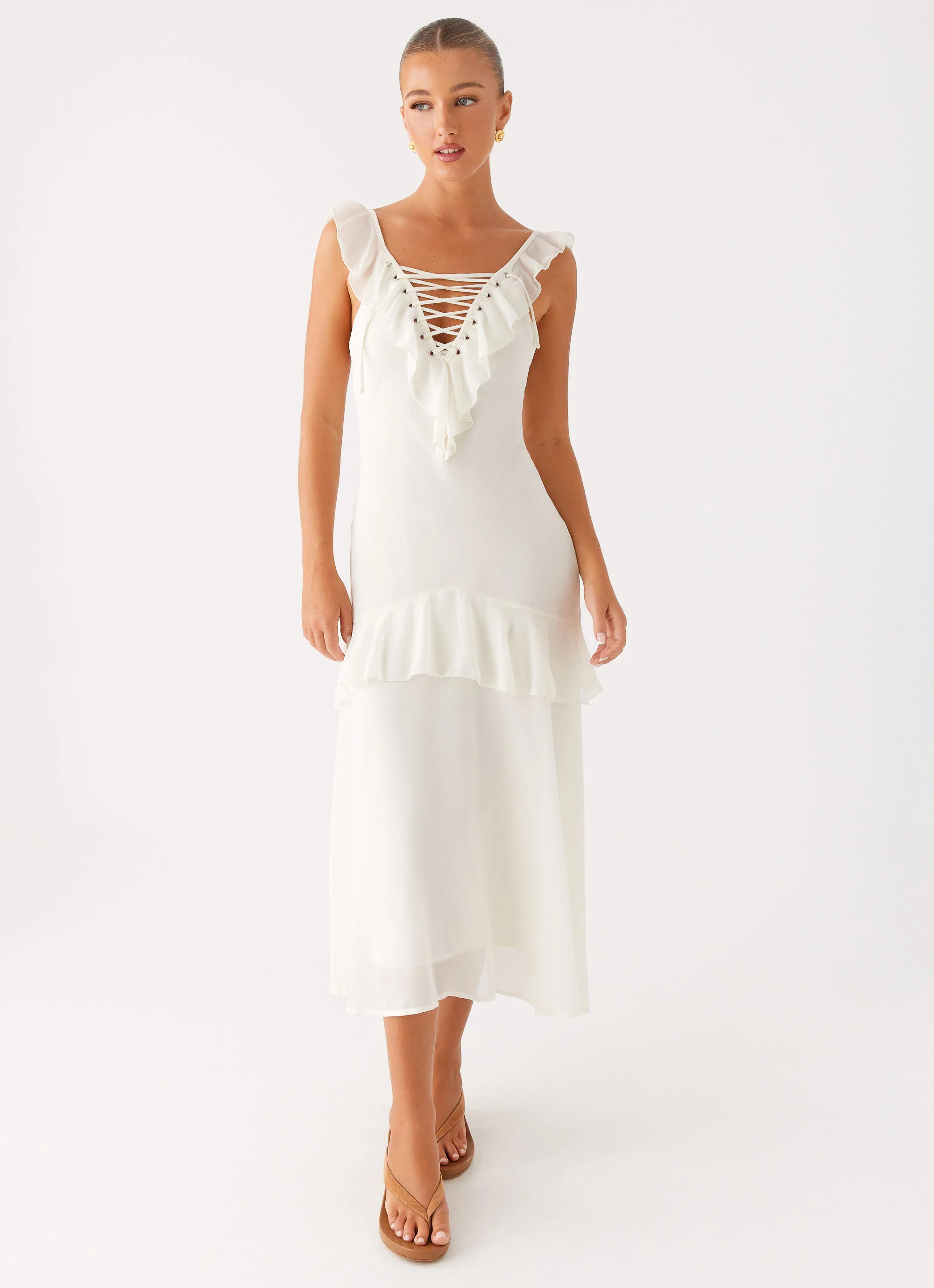 Celie Midi Dress - Ivory