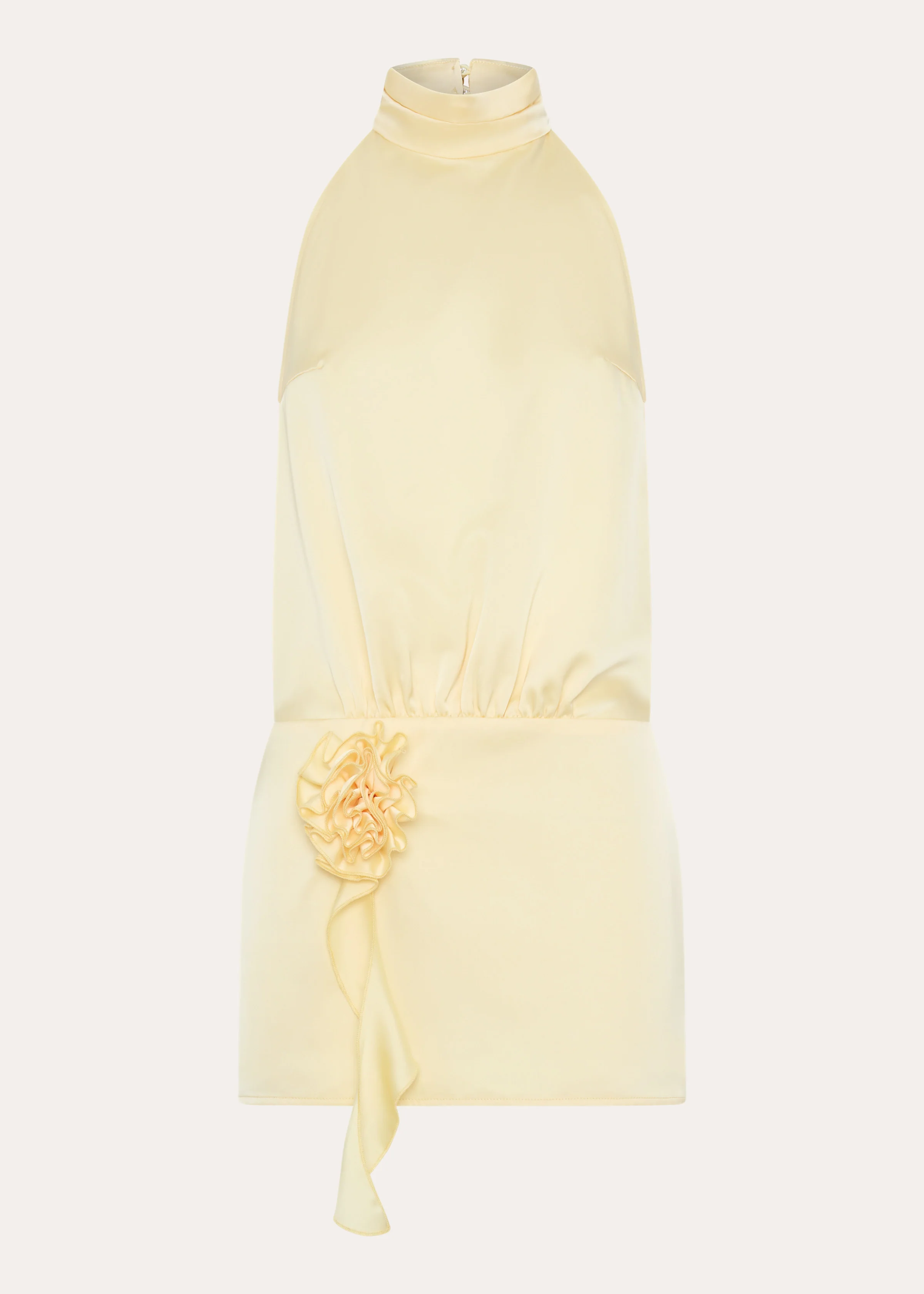 Birdie Halterneck Mini Dress - Yellow