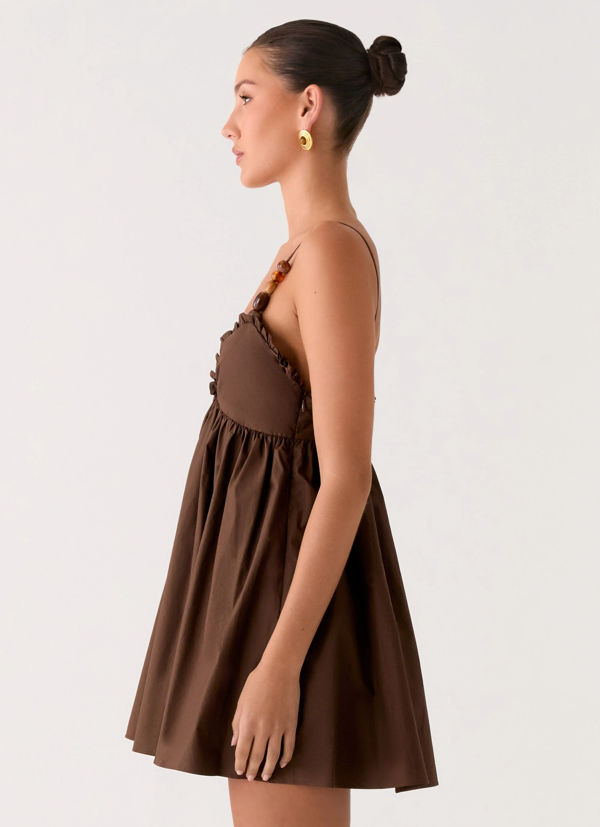 Jonas Mini Dress - Brown