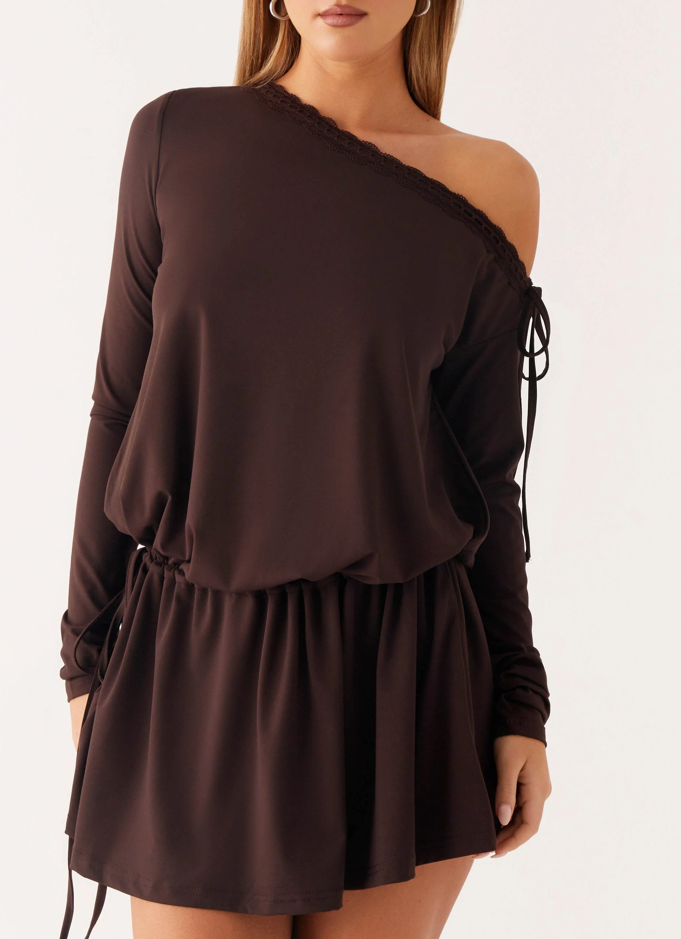 Zinnia Mini Dress - Chocolate