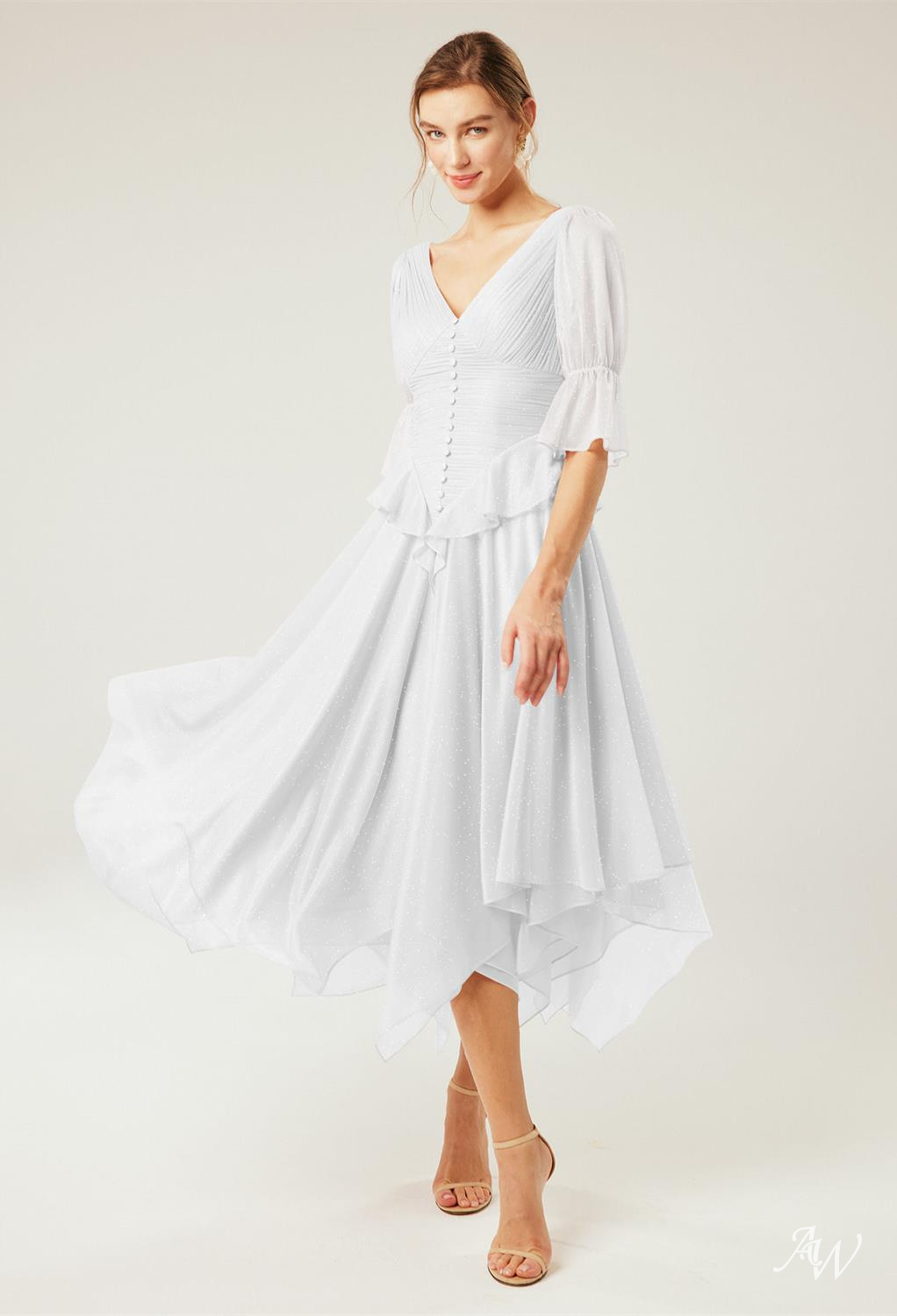 HOLLYHOCK A-line Glitter Mesh DRESS