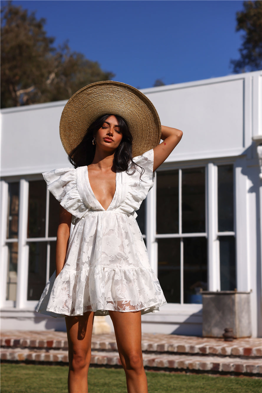 HELLO MOLLY Sweeter Than Life Mini Dress White