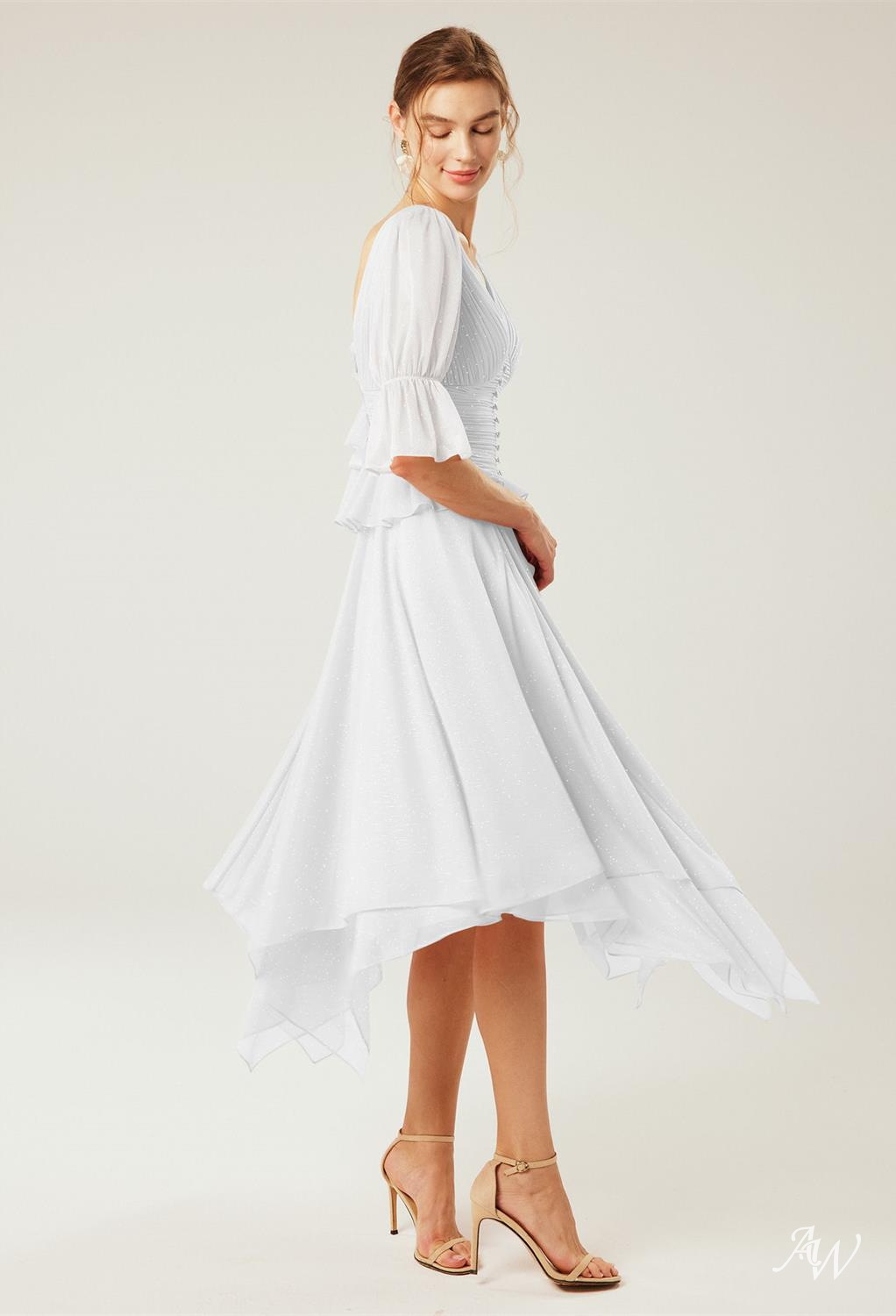 HOLLYHOCK A-line Glitter Mesh DRESS