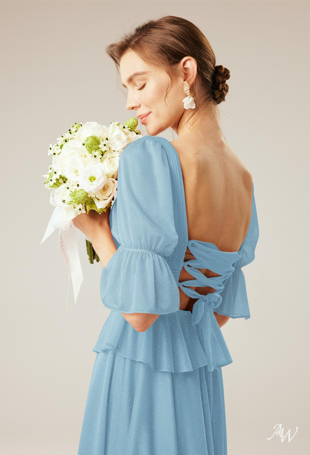 HOLLYHOCK A-line Glitter Mesh DRESS