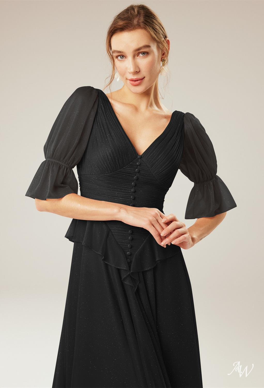 HOLLYHOCK A-line Glitter Mesh DRESS