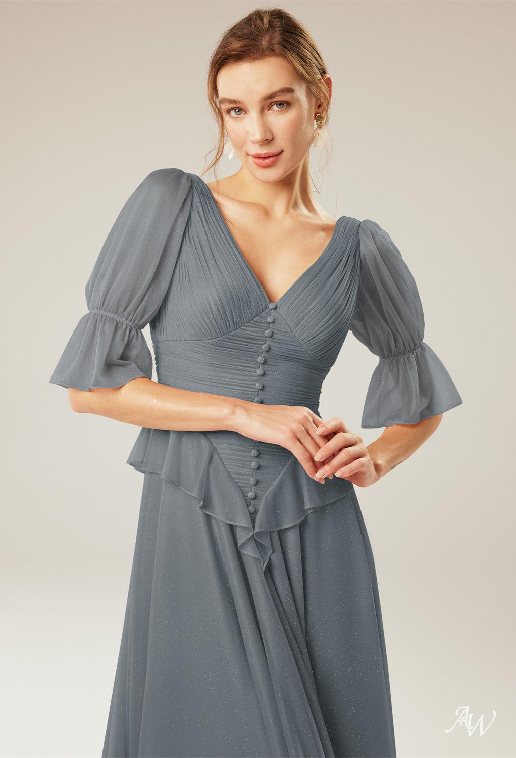 HOLLYHOCK A-line Glitter Mesh DRESS