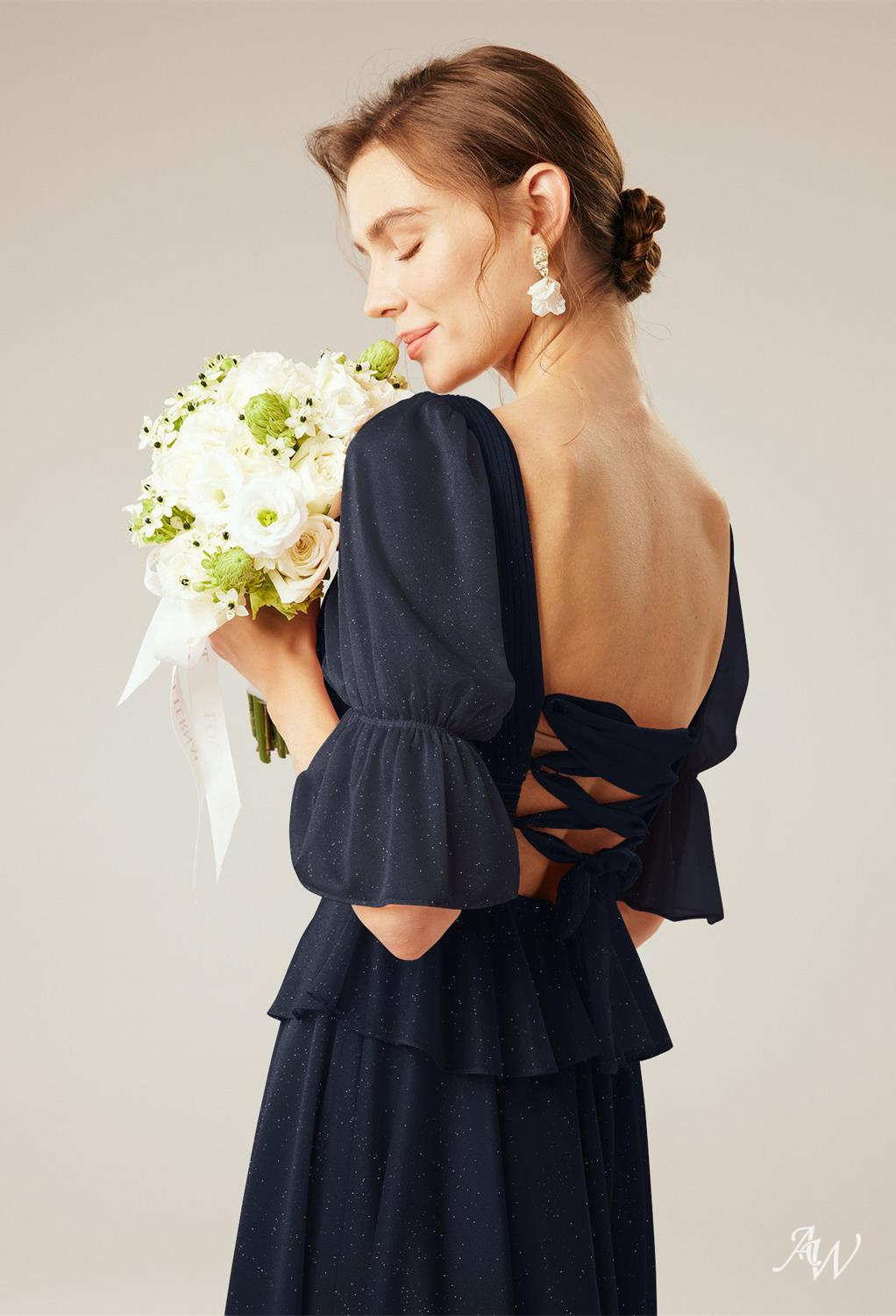 HOLLYHOCK A-line Glitter Mesh DRESS