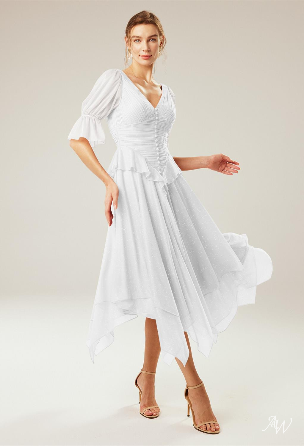 HOLLYHOCK A-line Glitter Mesh DRESS