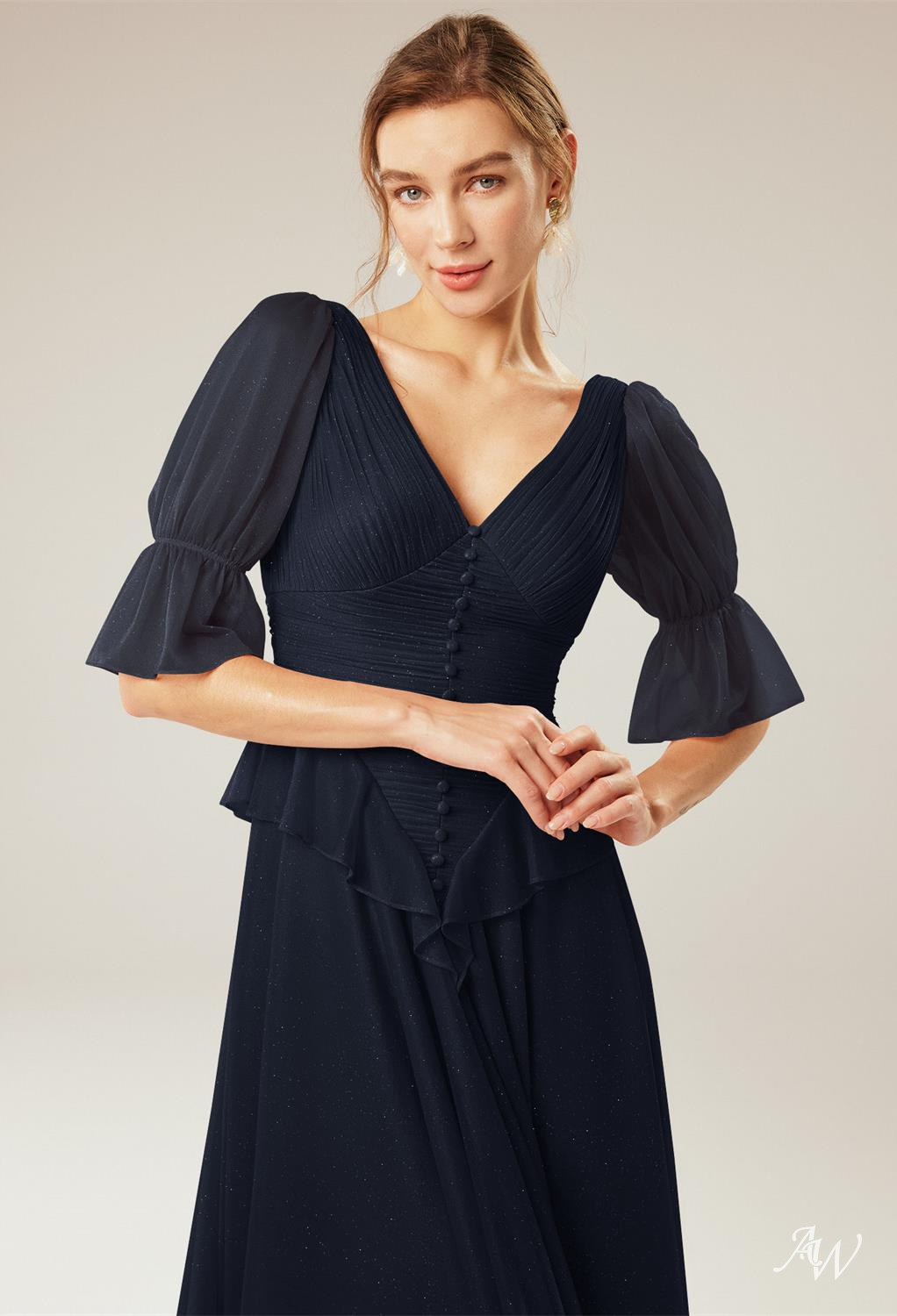 HOLLYHOCK A-line Glitter Mesh DRESS