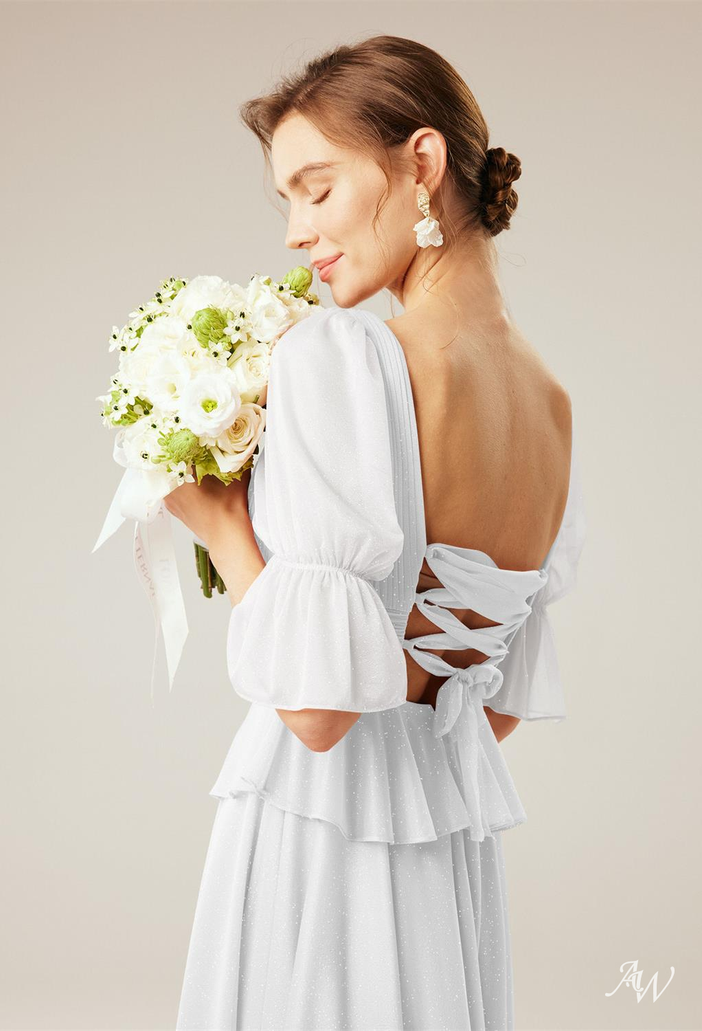 HOLLYHOCK A-line Glitter Mesh DRESS