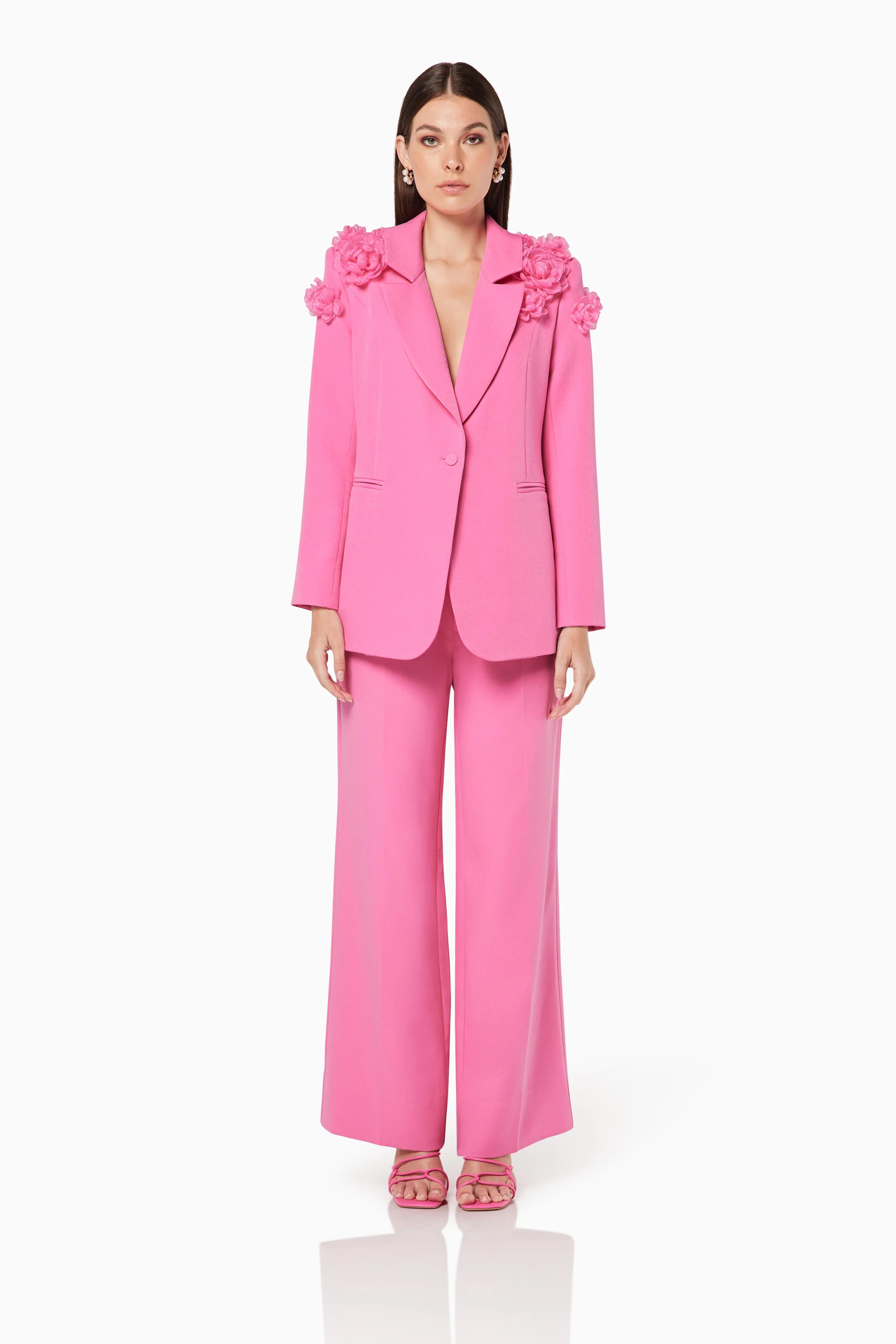3D roses Timeless Blazer Pink Blazer Suit
